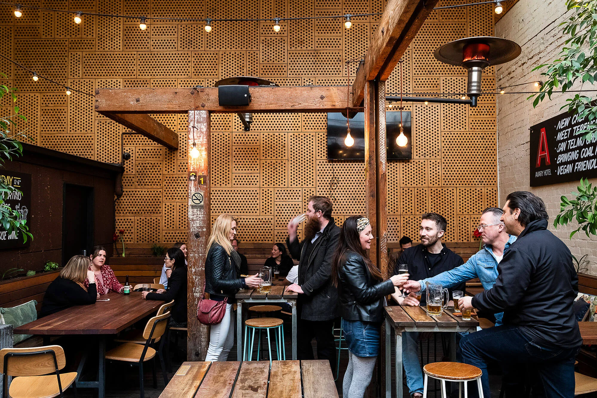 Birthday celebration in the beer garden