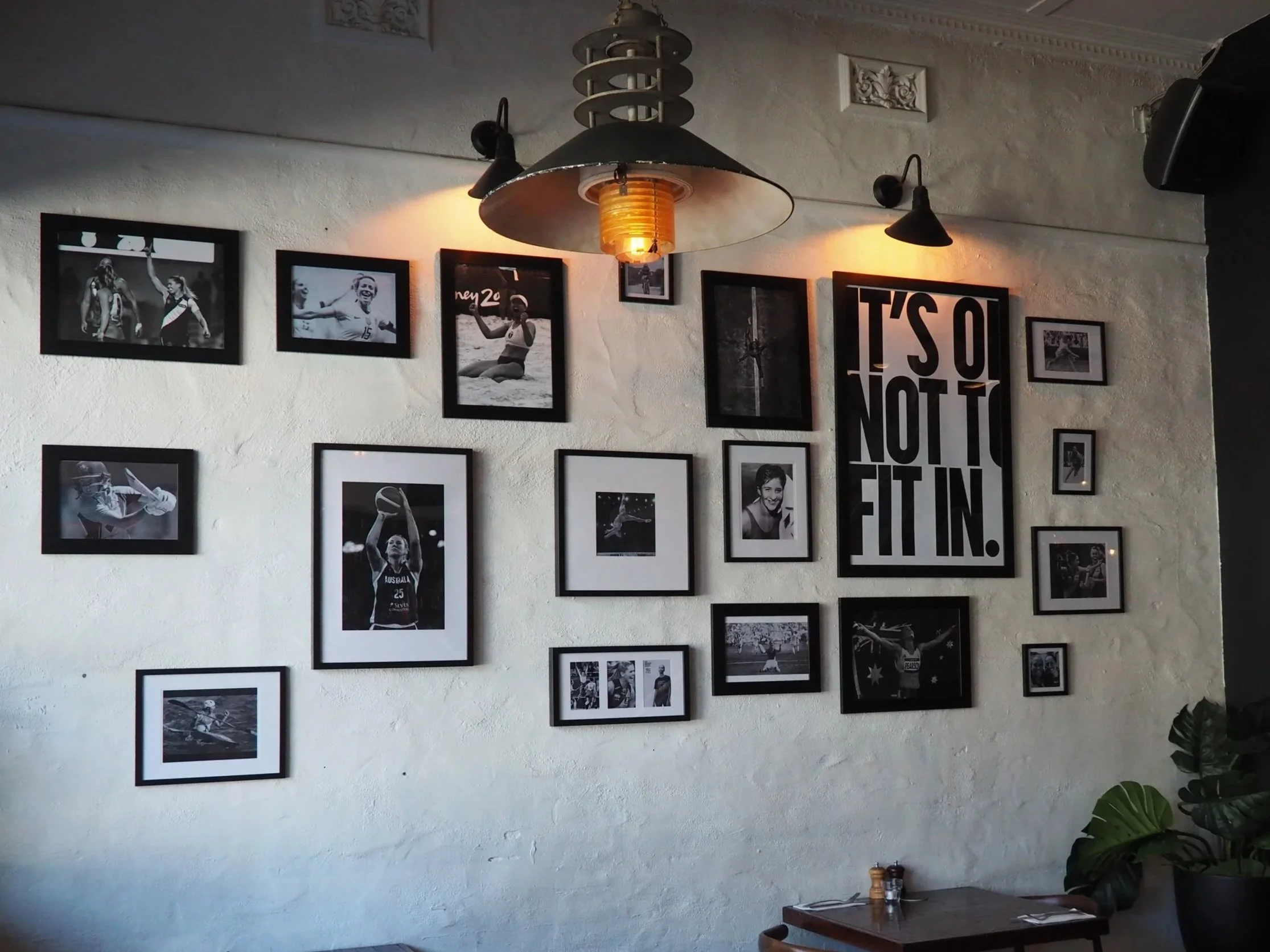 Womens sports photo wall Dining Room.jpg