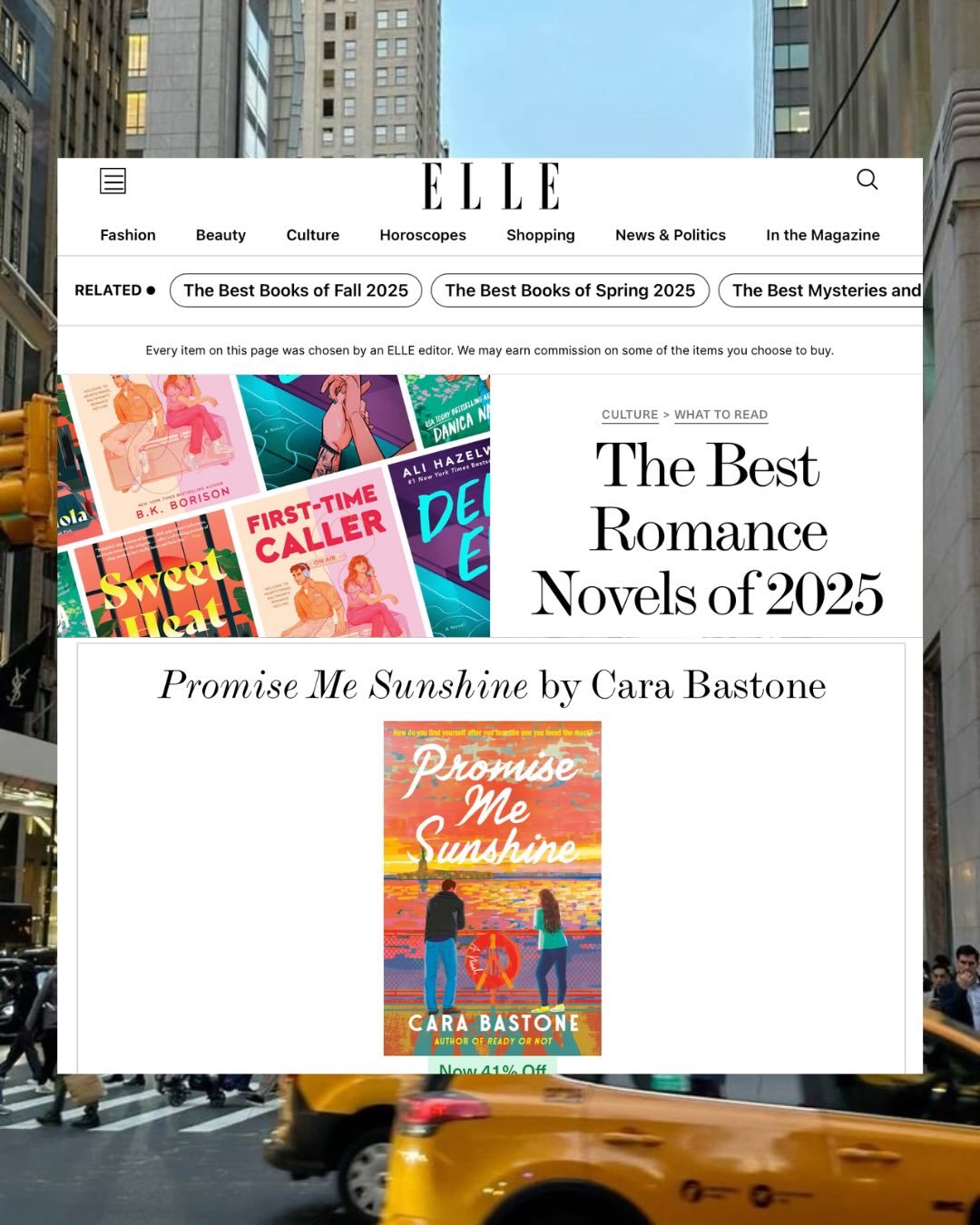 What an honor! Thank you @elleusa 🧡🧡🧡