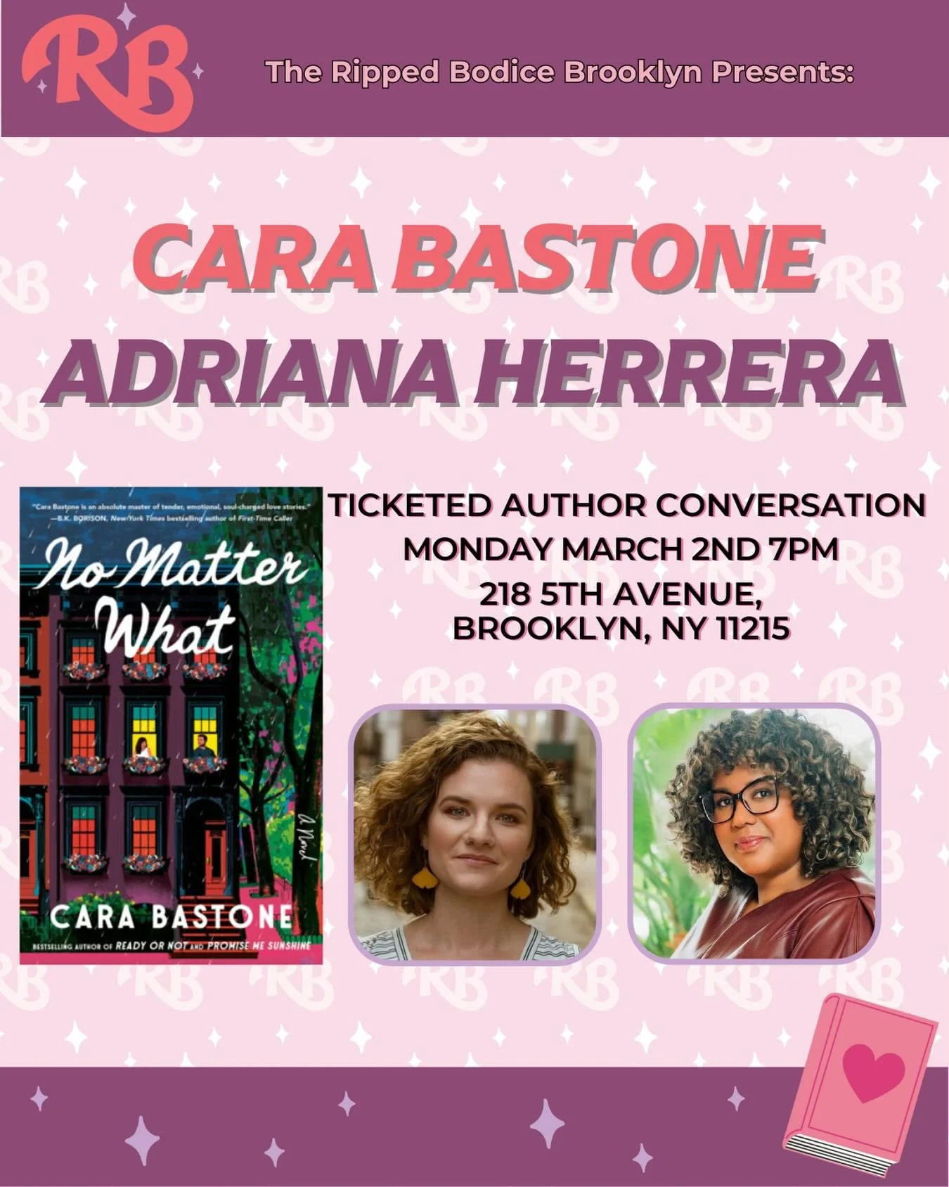 Come see us at our event @therippedbodice on 3/2 at 7 pm. The romance! The chit chat! The wildly defined curls! You want it, we&rsquo;ve got it. Nearly sold out so run to the link in bio!