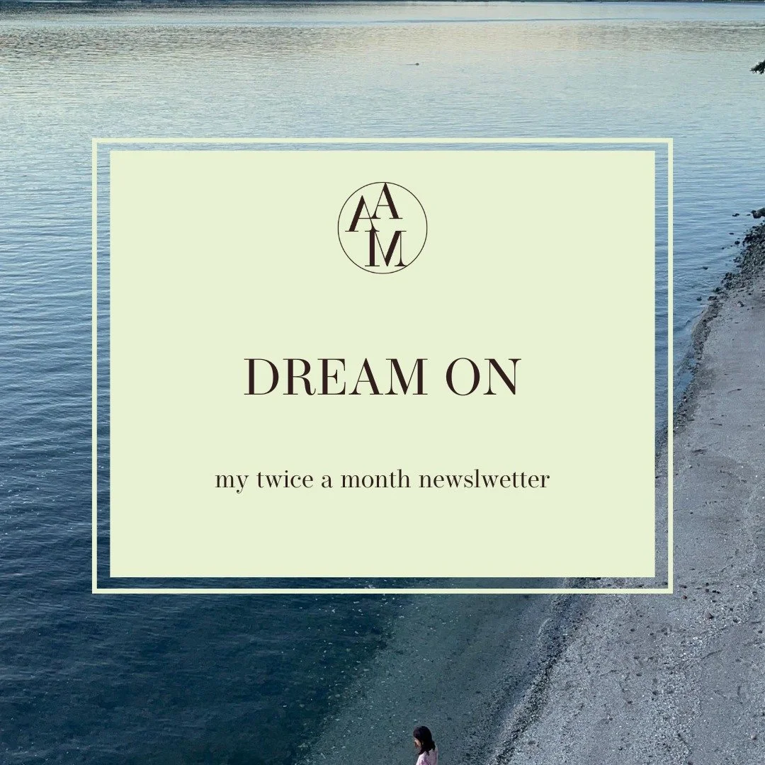 I'm on substack! Sign up to receive my twice a month newsletter, "Dream On". Scroll through to learn more. Link in bio to sign up. Sending love, Annie