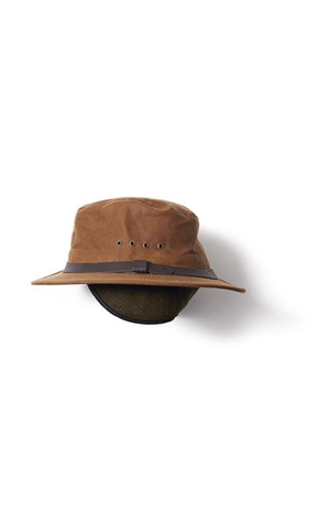 Filson Insulated Packer Dark Tan Hat — Portland outdoor store display picture 2