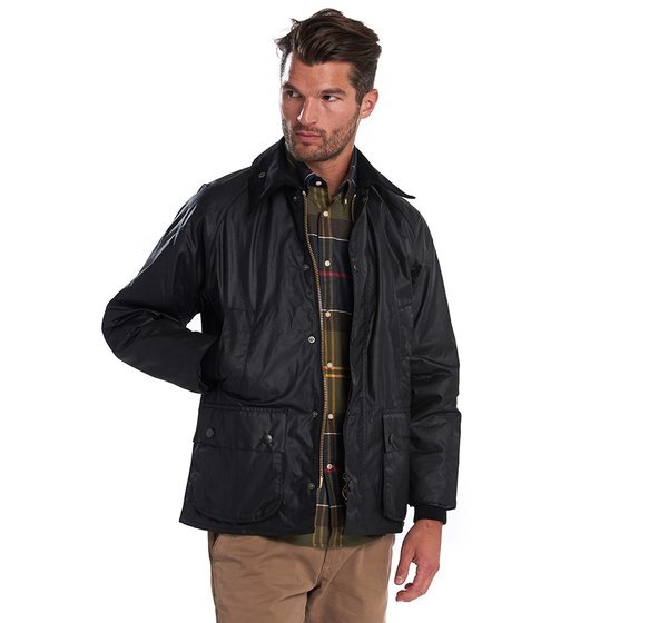 Barbour Bedale Waxed Cotton Black Jacket — Portland outdoor store