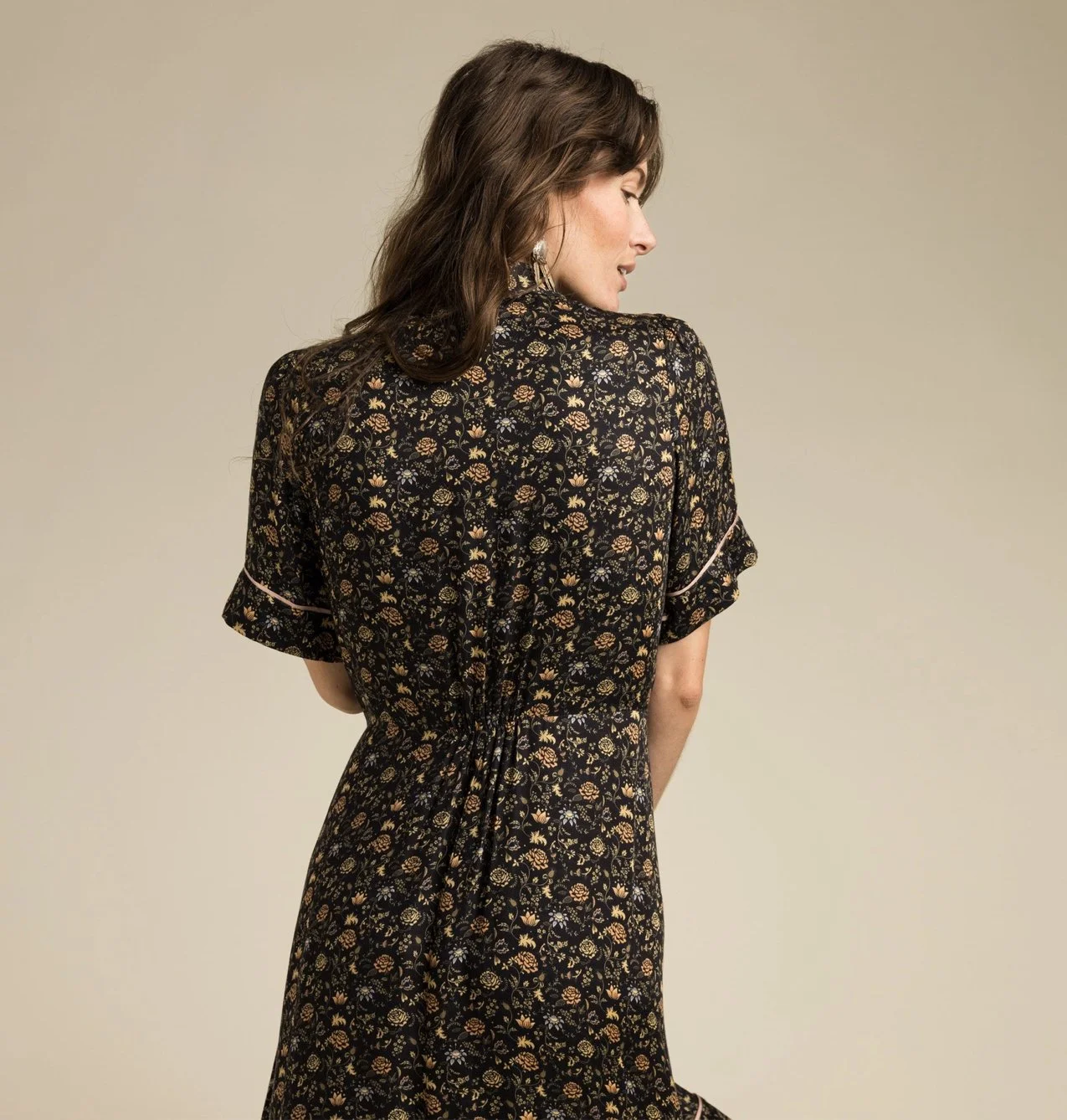 silk dress for women western Western Horse Print Satin Maxi Dress