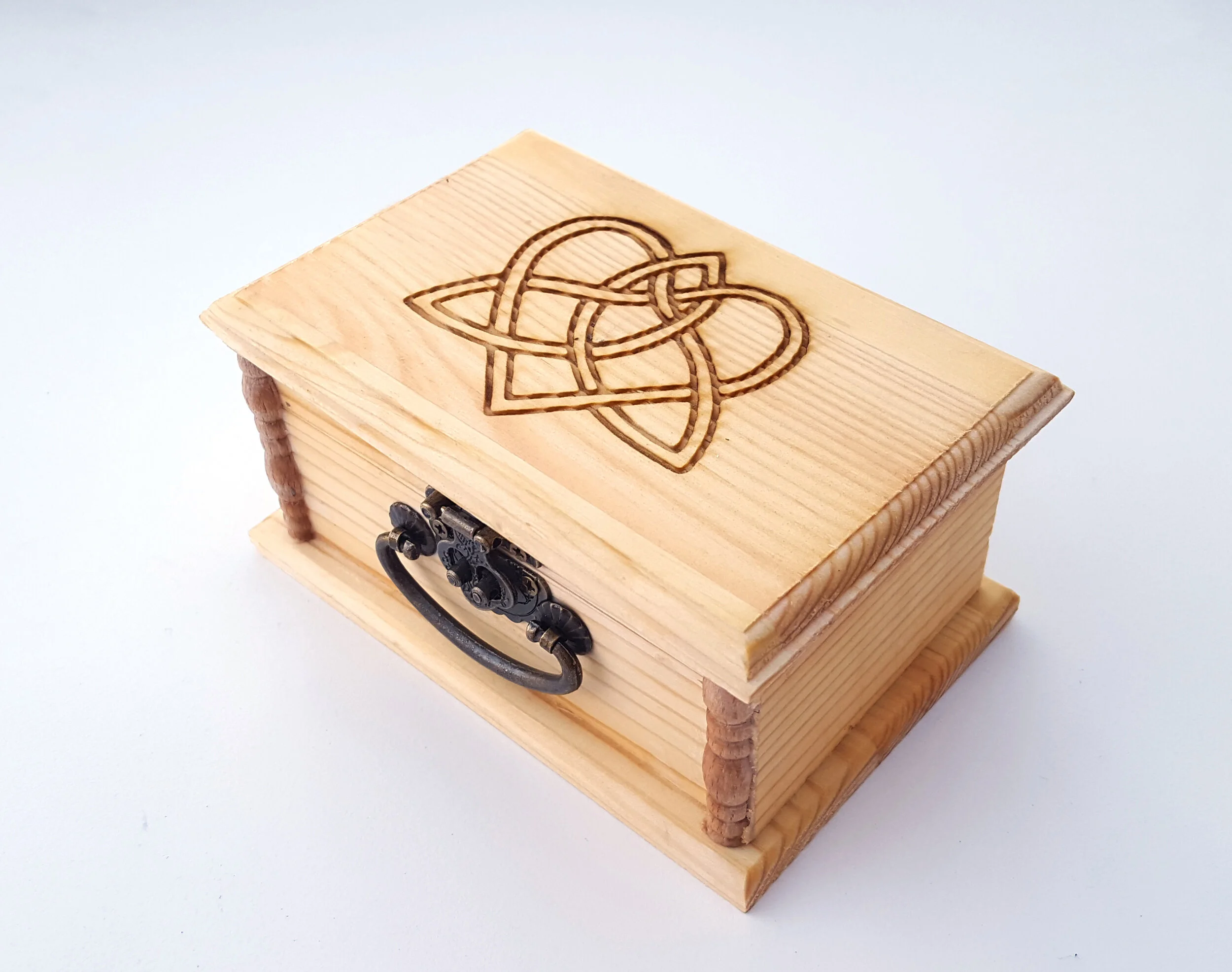 Irish Blessing Latched Wooden Box Free Engraved Personalization, May
