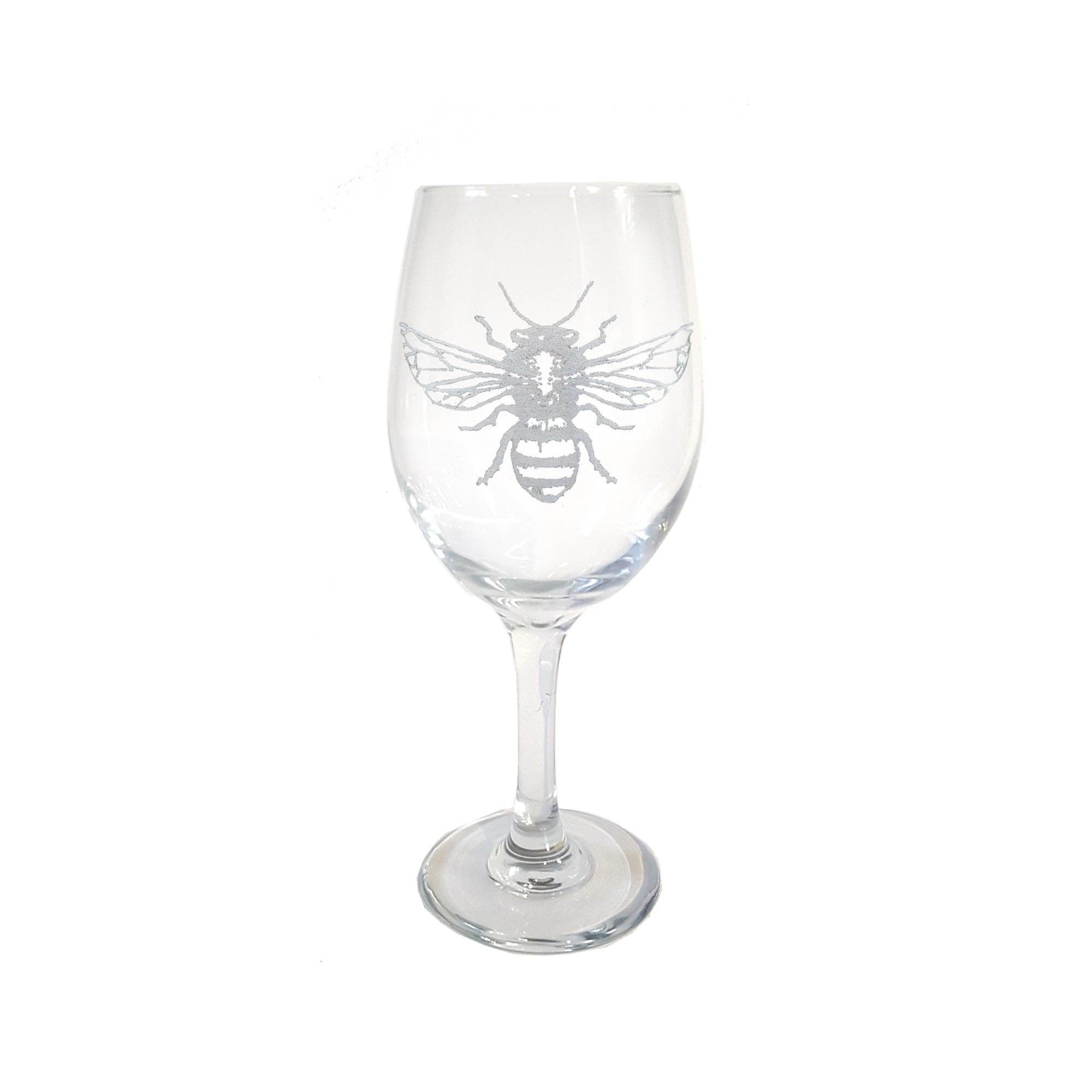 Swallowtail Butterfly Stemless Wine Glass Custom Etched Artisan Wine Glass Free Personalized Engraving 