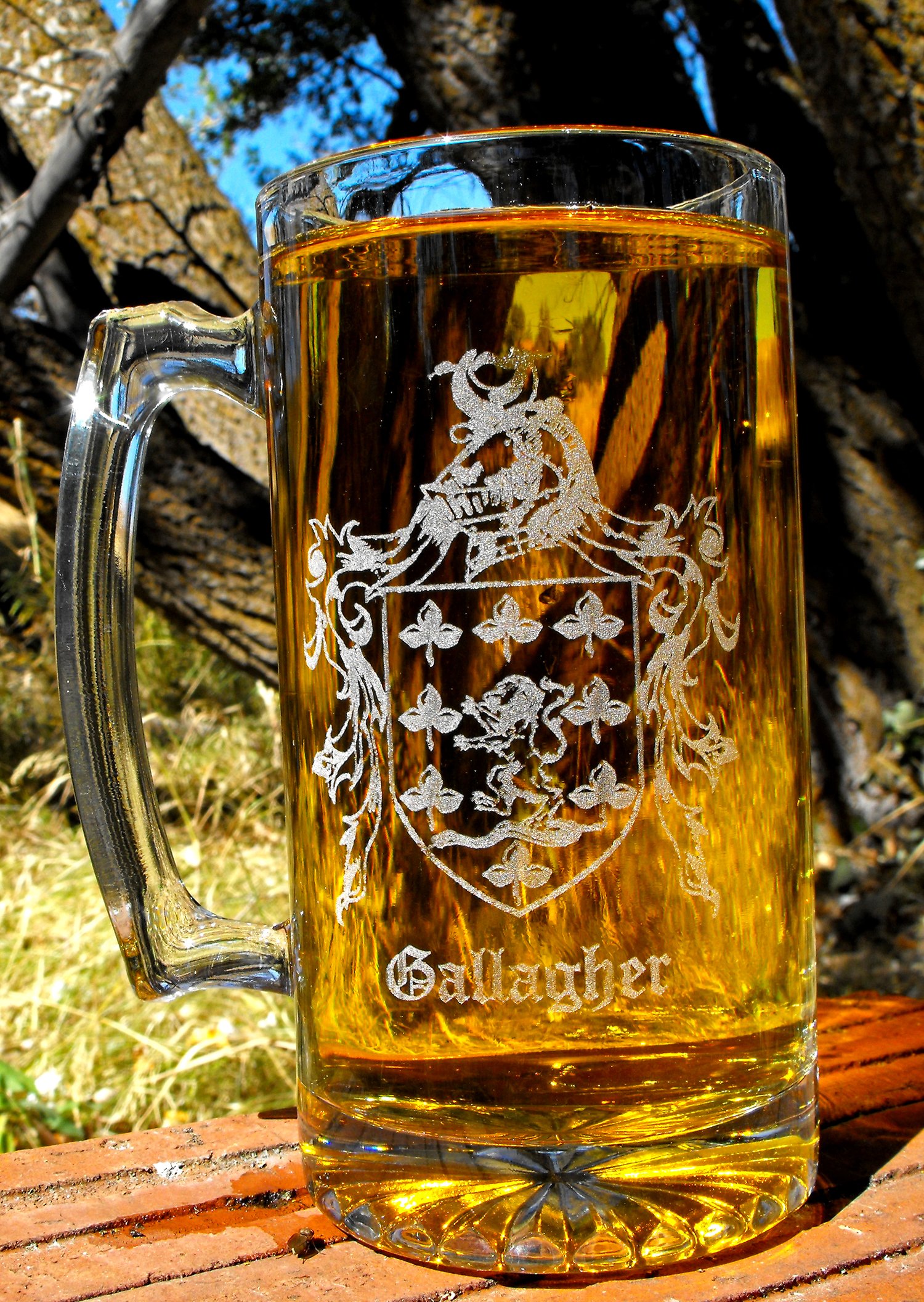 Beer Mug - German State Crests - 1L, 7.9 in.