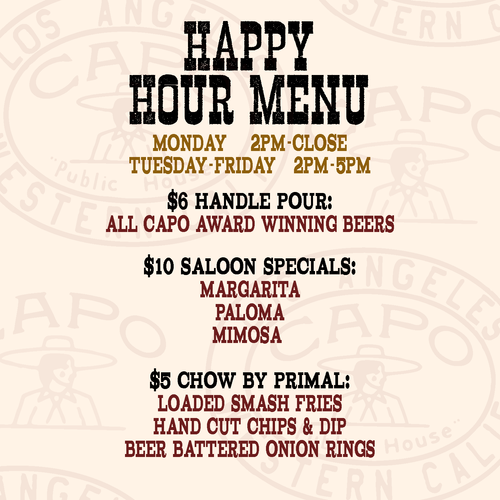 Happy Hour and Monday Night Football