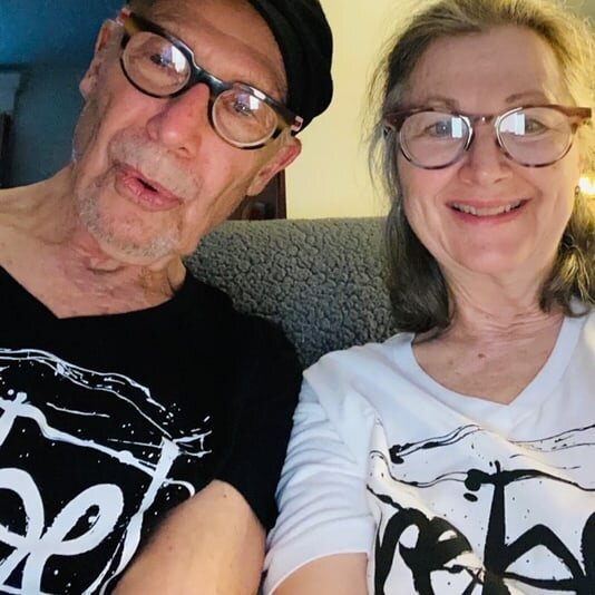&quot;Rebel: Take Action&quot; Art Project * How wonderful is to see dear poet &quot;Martin Steingesser and his partner &quot;Judy Tierney&quot; wearing my rebel t-shirt to support the project. ** I have available now a hundred and ten rebel t-shirts