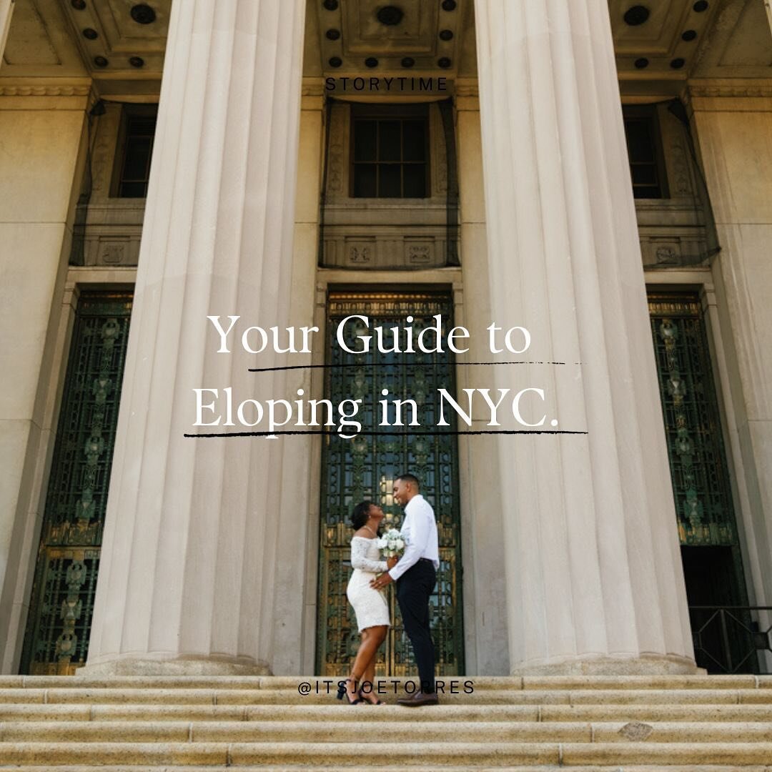 Save this post if you are eloping in NYC! 

I know planning can be overwhelming but let&rsquo;s make this super easy so you can have an amazing experience! 

1) pick a spot that you love, maybe always wanted to visit or means something to you. Why? B