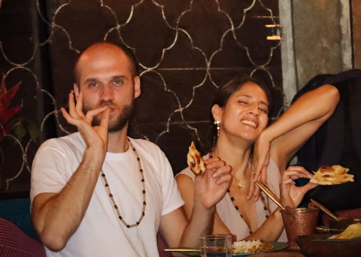 Guests enjoying authentic Indian grilled dishes and freshly baked naan at Pesona Lounge, Indian restaurant in Ubud.