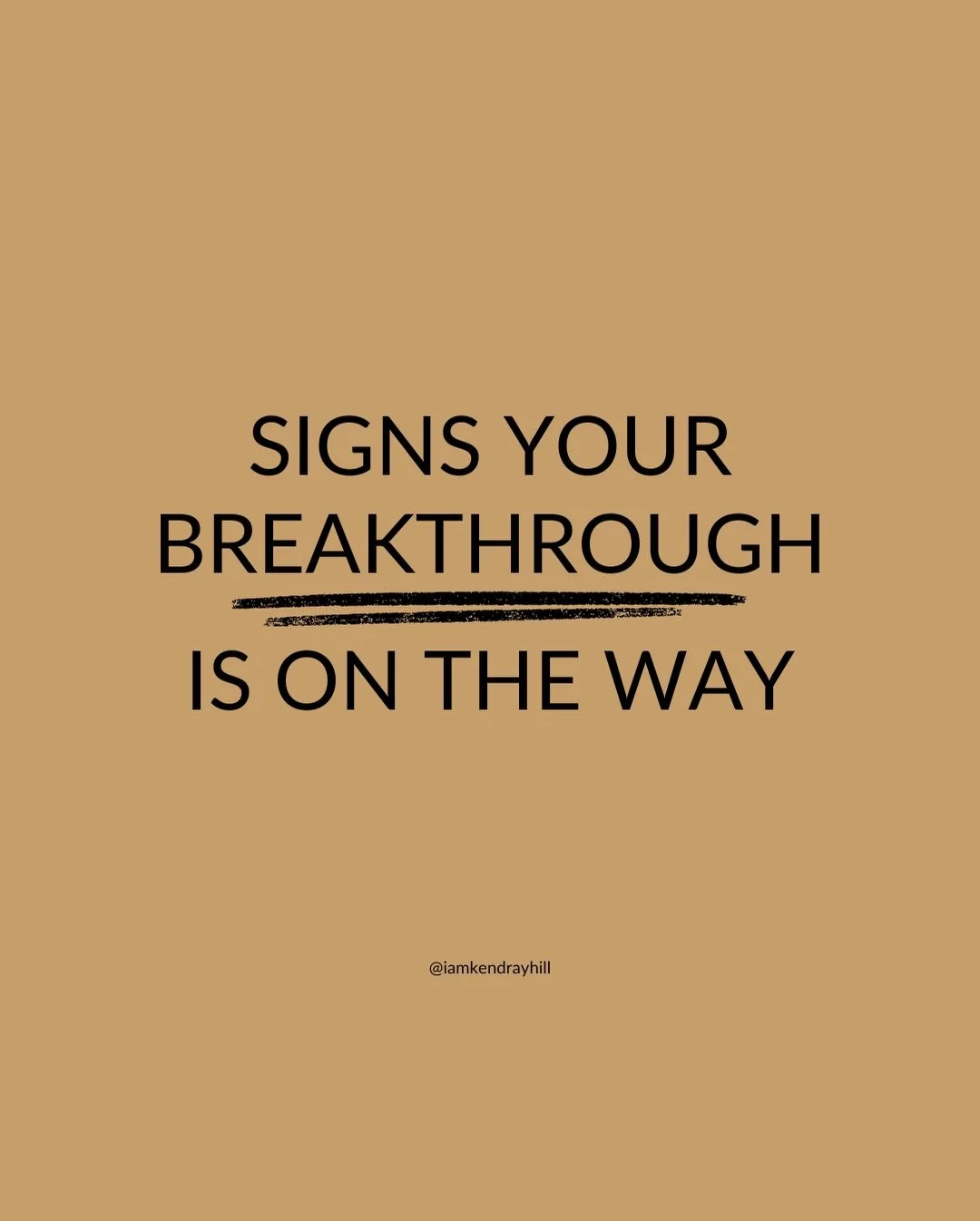 I don&rsquo;t know about you, but LIFE be LIFE-ing! I promise you that you ain&rsquo;t alone. I just wanted to let you know that breakthrough is on the way.

Read these reminders and if you agree, drop a 🙌🏼 in the comments. Issa new horizon, y&rsqu