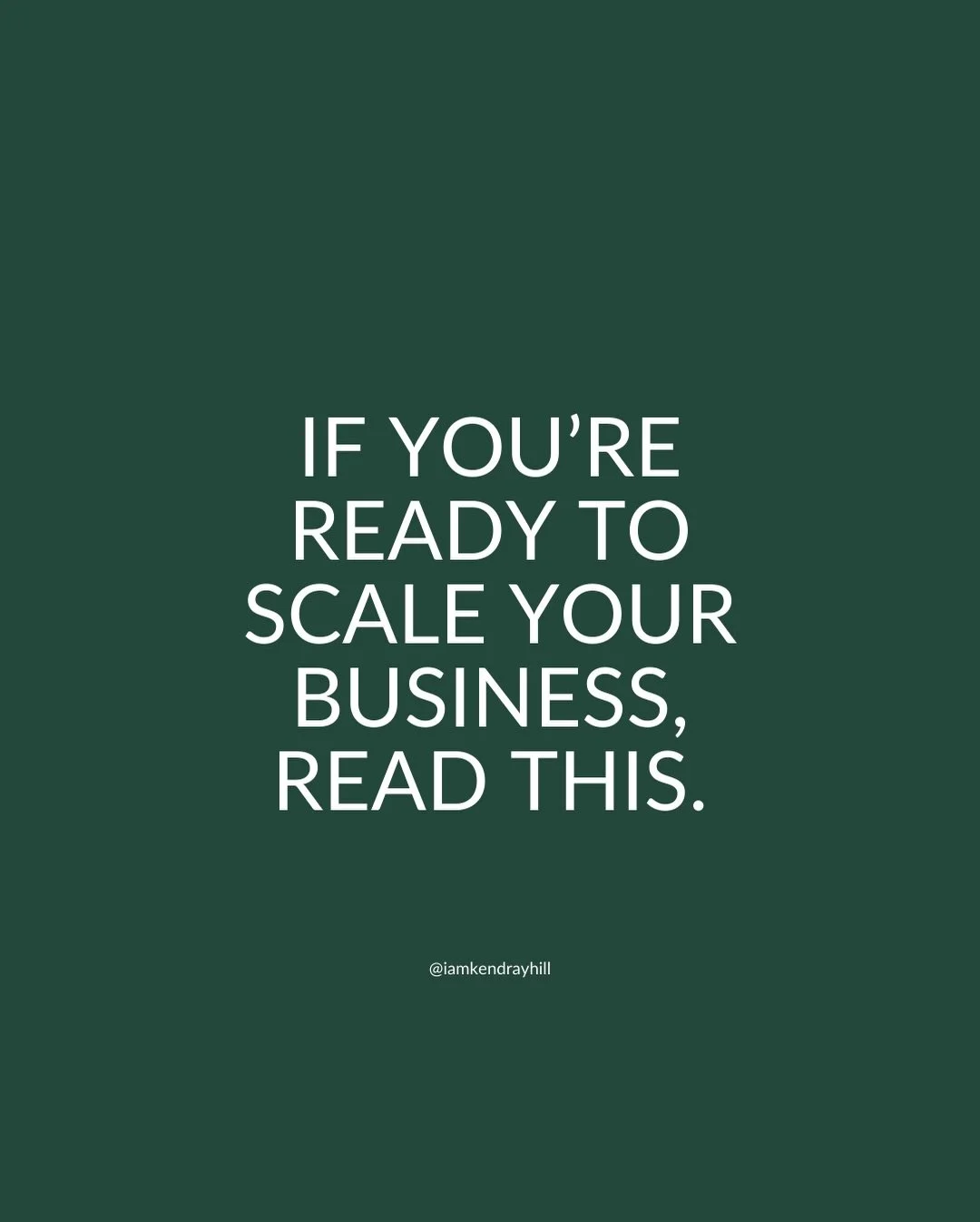 Errybody on the internet is talking about scaling. Scale the offer. Scale the revenue. Scale the business.

But nobody wants to talk about the thing that actually determines whether scale works: structure.

I&rsquo;ve seen profitable businesses colla