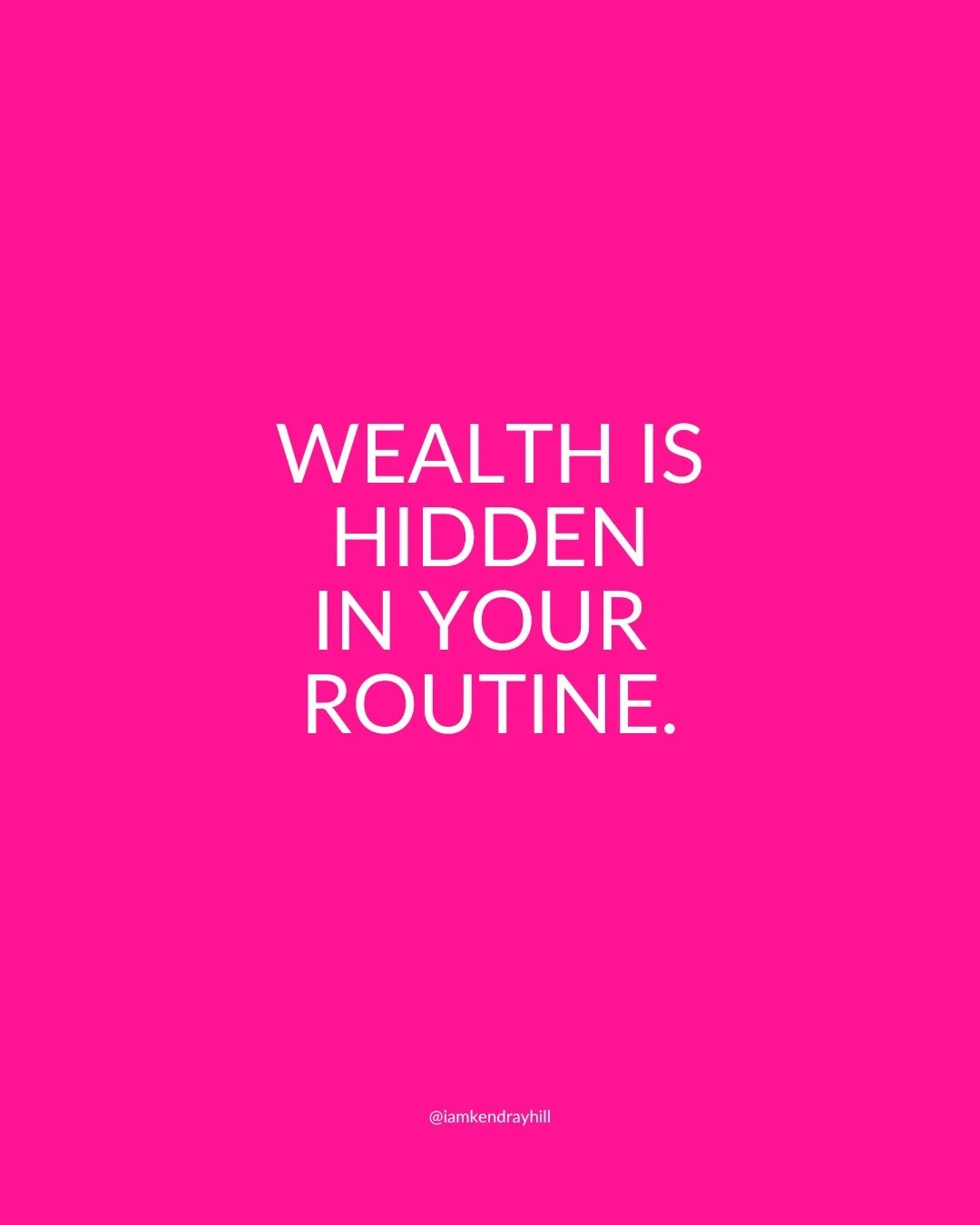 Working with 11 new business in the Goldman Sachs program is illuminating something that God showed me a few years ago.

Most entrepreneurs don&rsquo;t have a revenue problem. We have a discipline problem.

I know, I know lol. That can hurt, but SOME