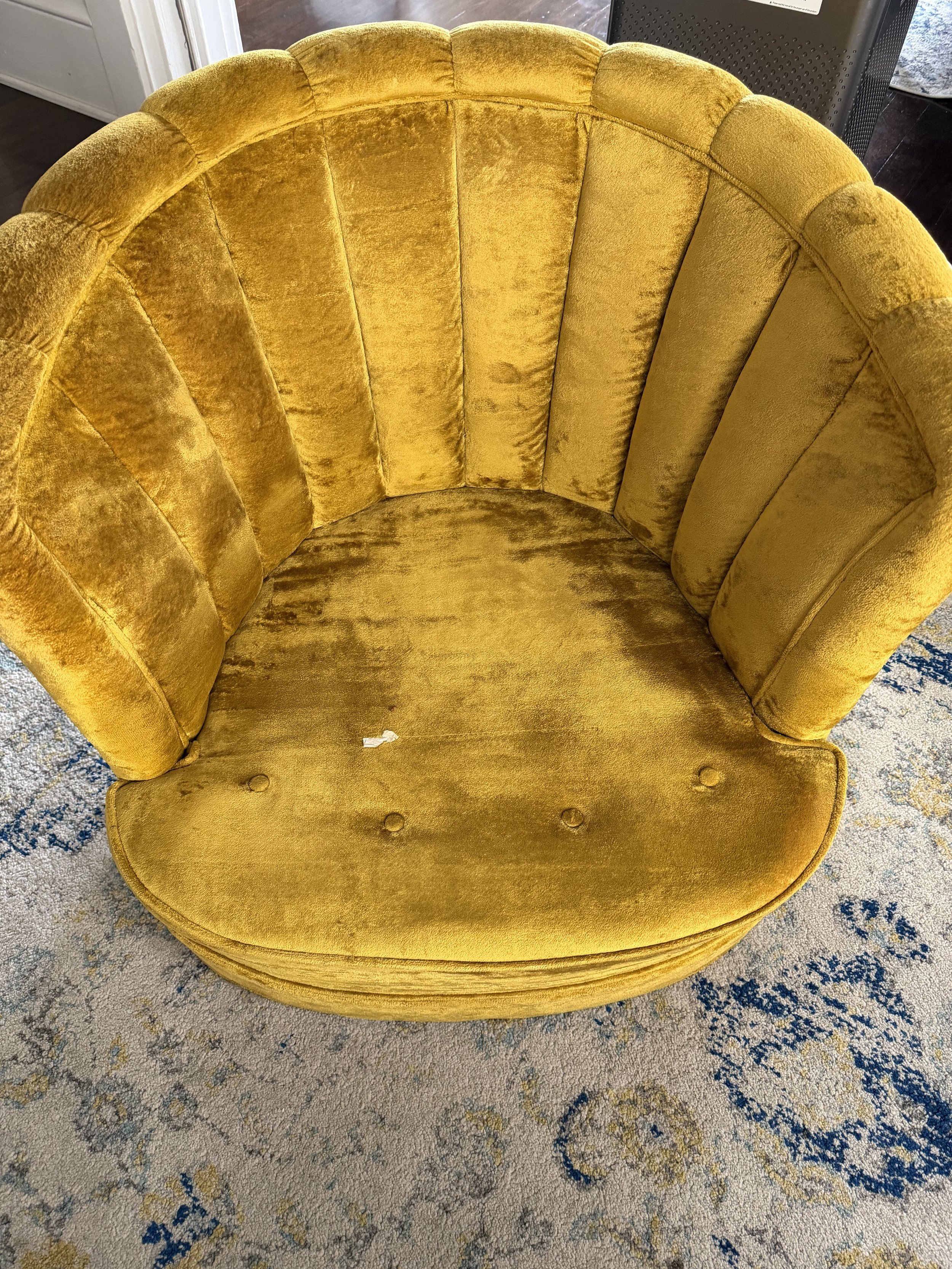 with the cushion removed