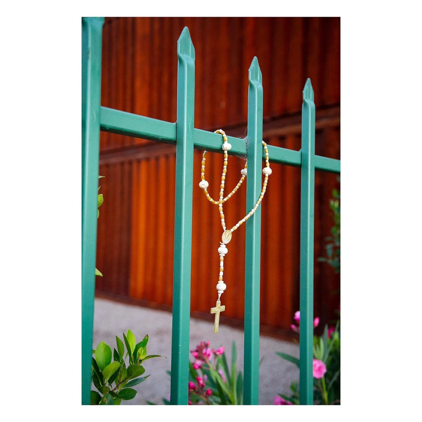 a rosary I found dangling on the fence of the Pemberton during first friday (forgot to post this in May when i made it lol)