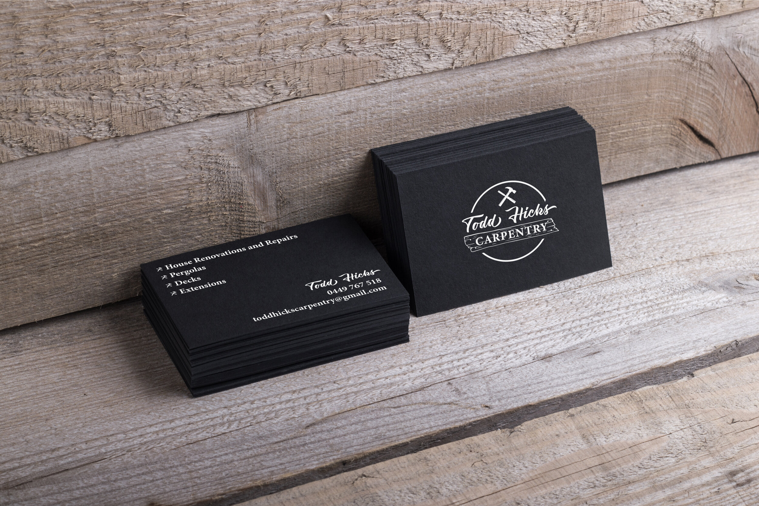 Todd Hicks Carpentry Business Cards