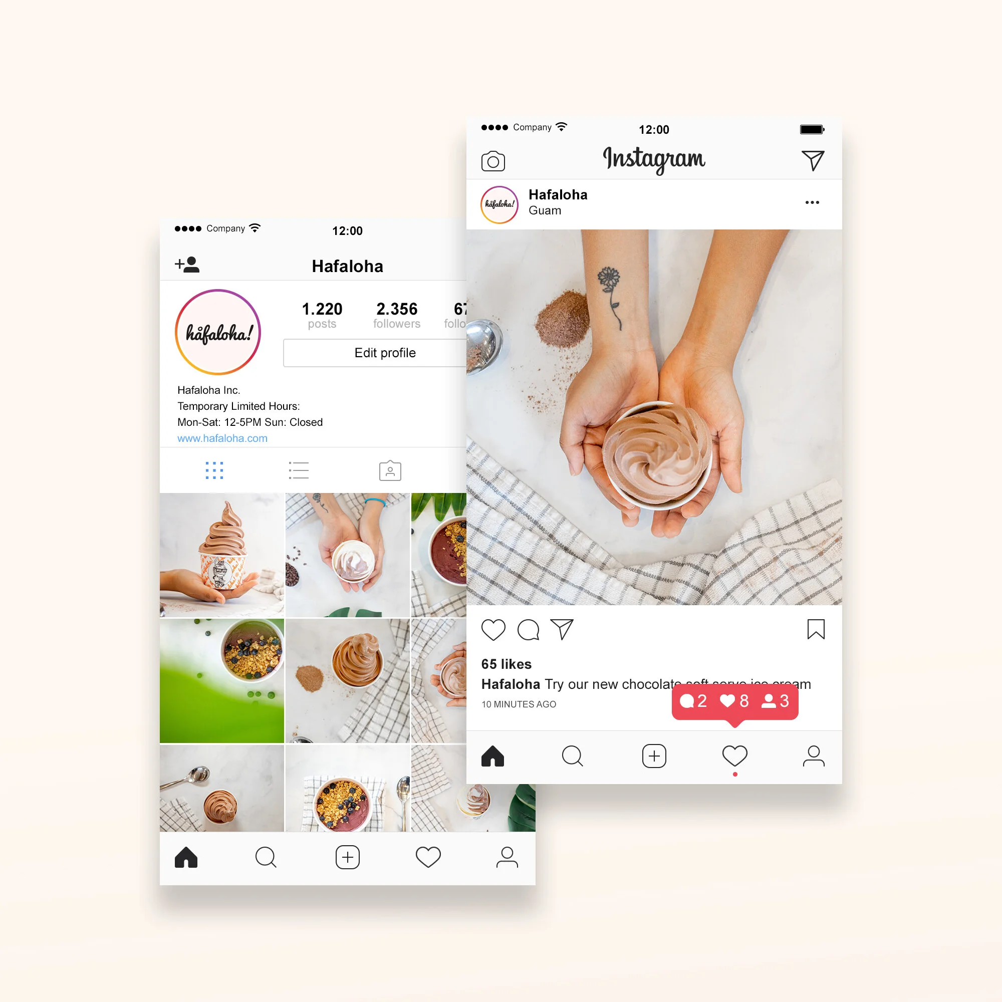 Hafaloha Social Media Design