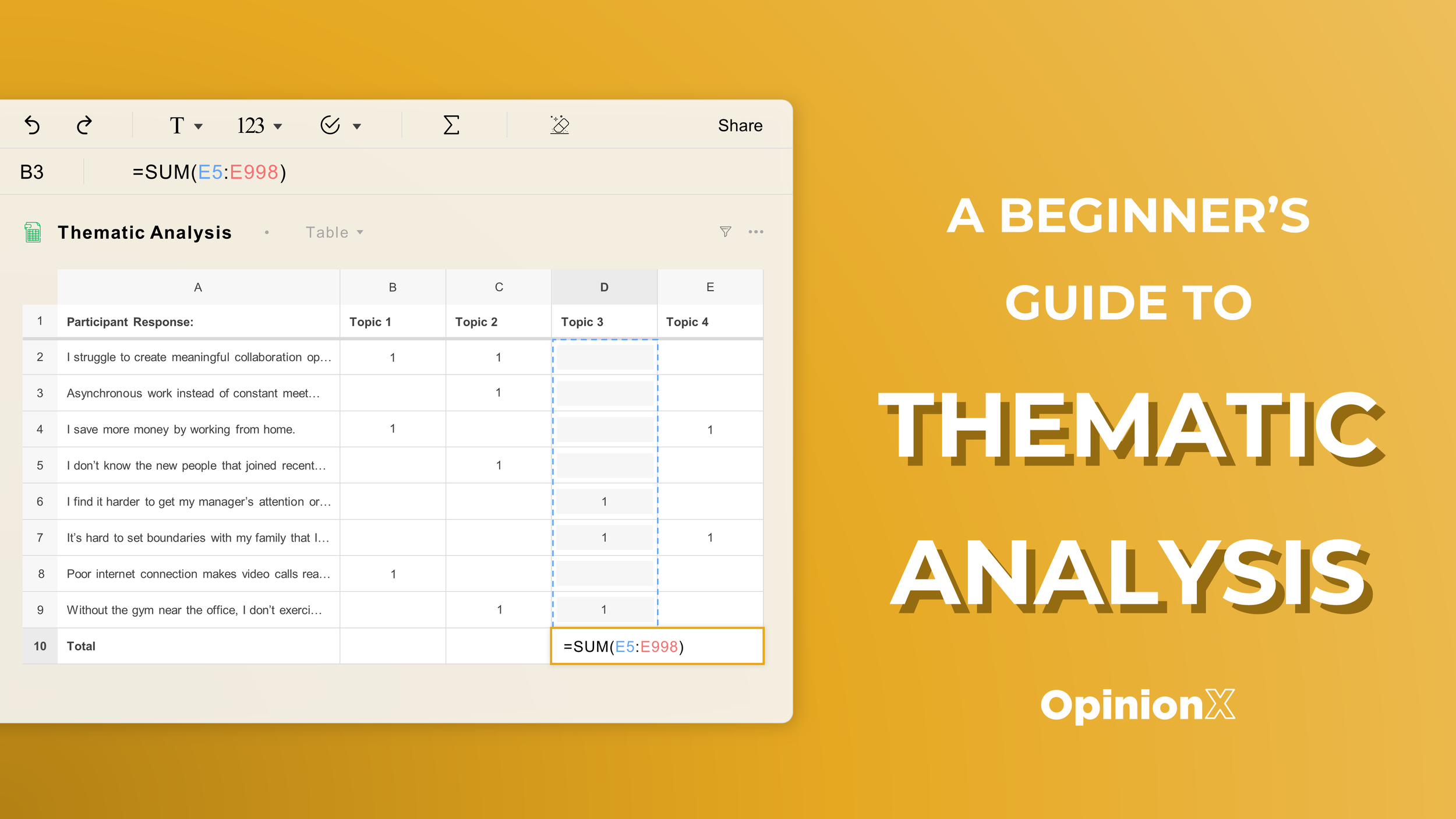 thematic analysis in quantitative research