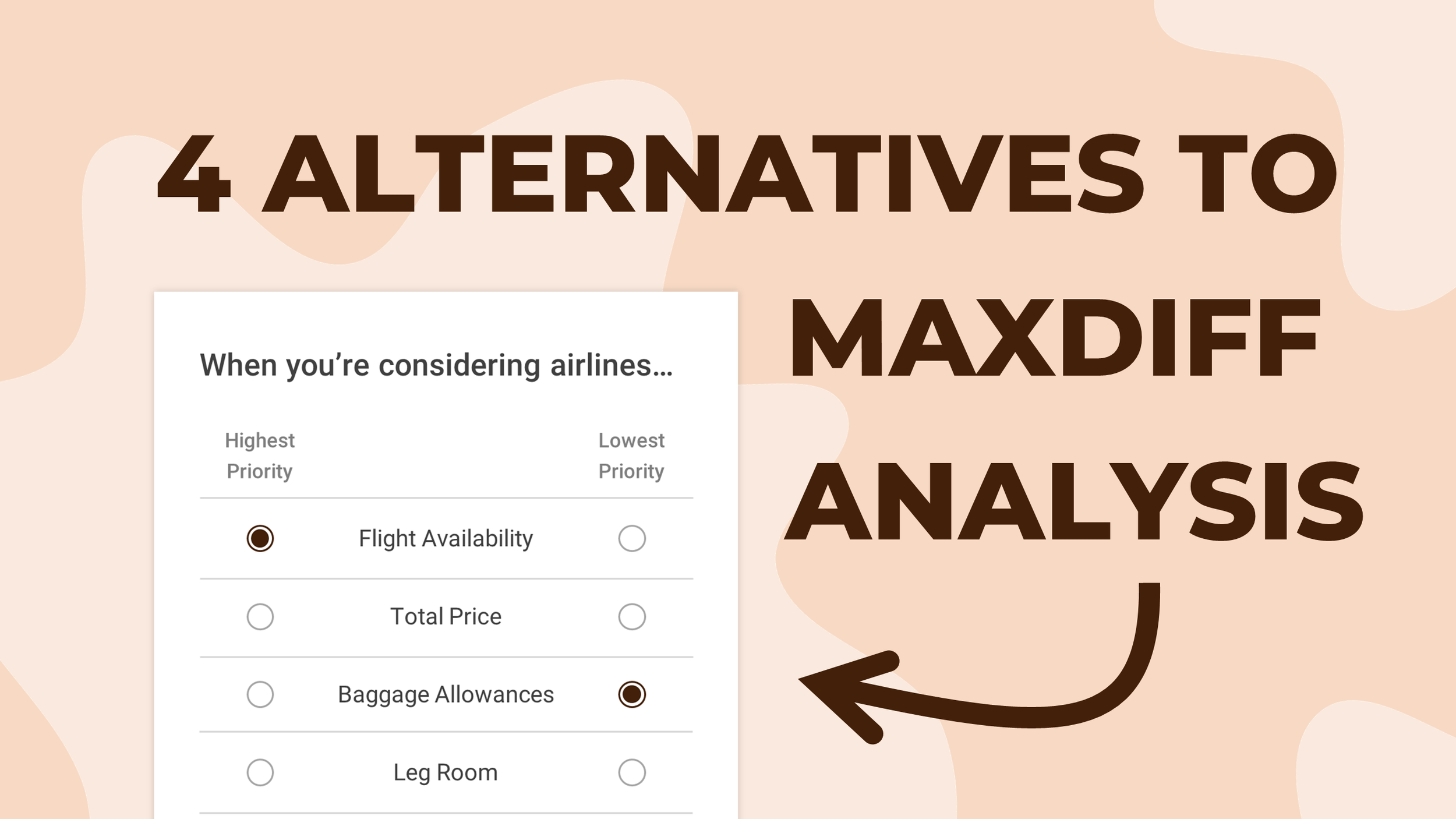 Free Research Tool For MaxDiff Analysis Surveys // OpinionX — Free ...