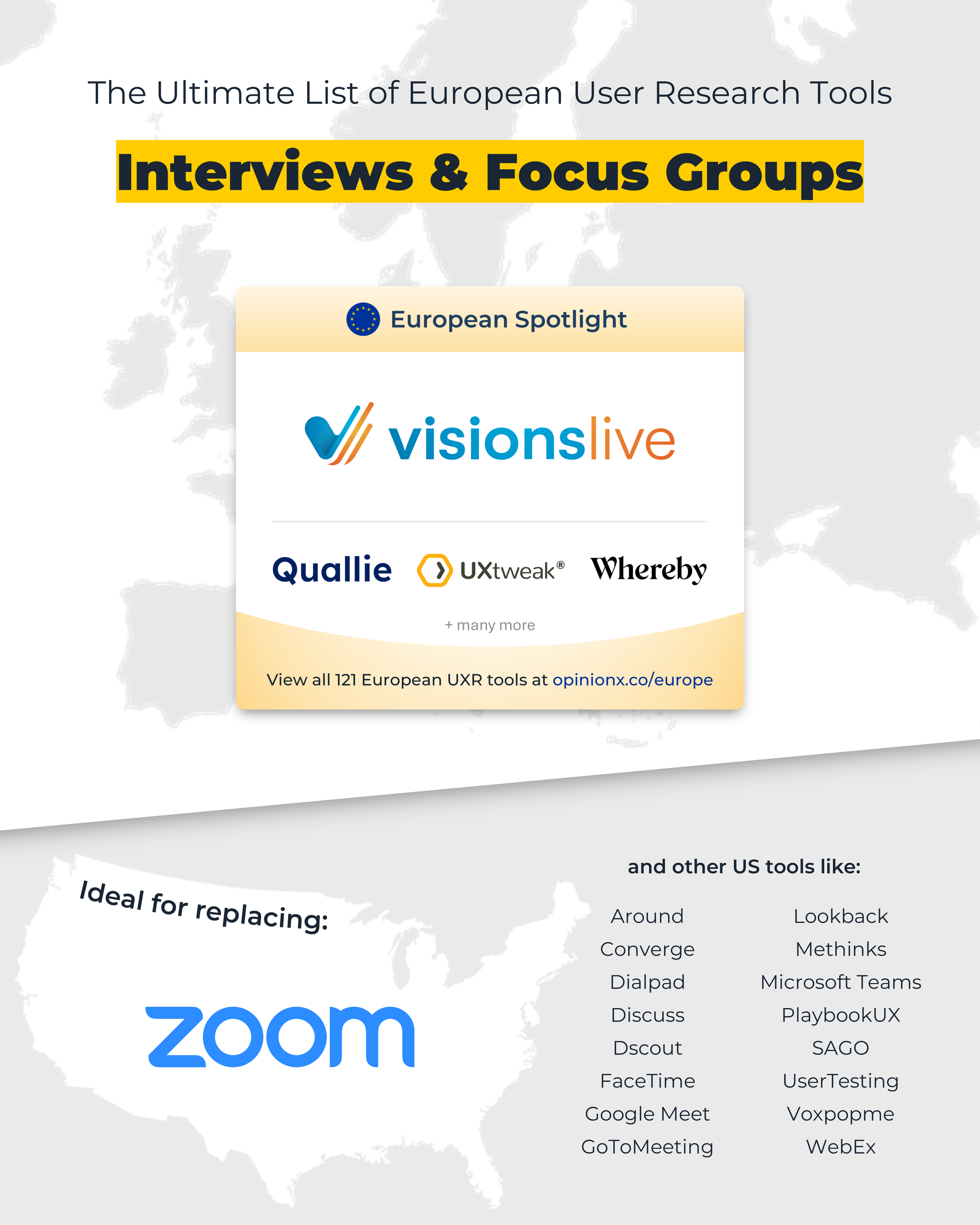 Best European Research Tools - Europe GDPR - Interview and Focus Group Online SaaS Platforms - VisionsLive