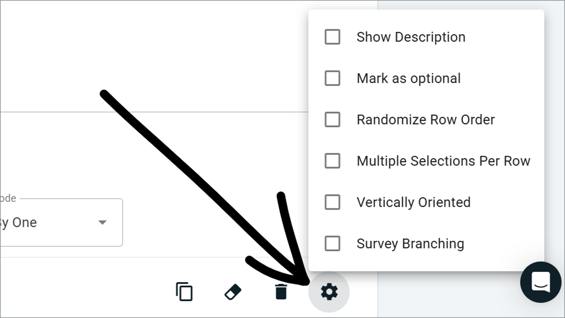 Matrix Grid Customization Options on OpinionX