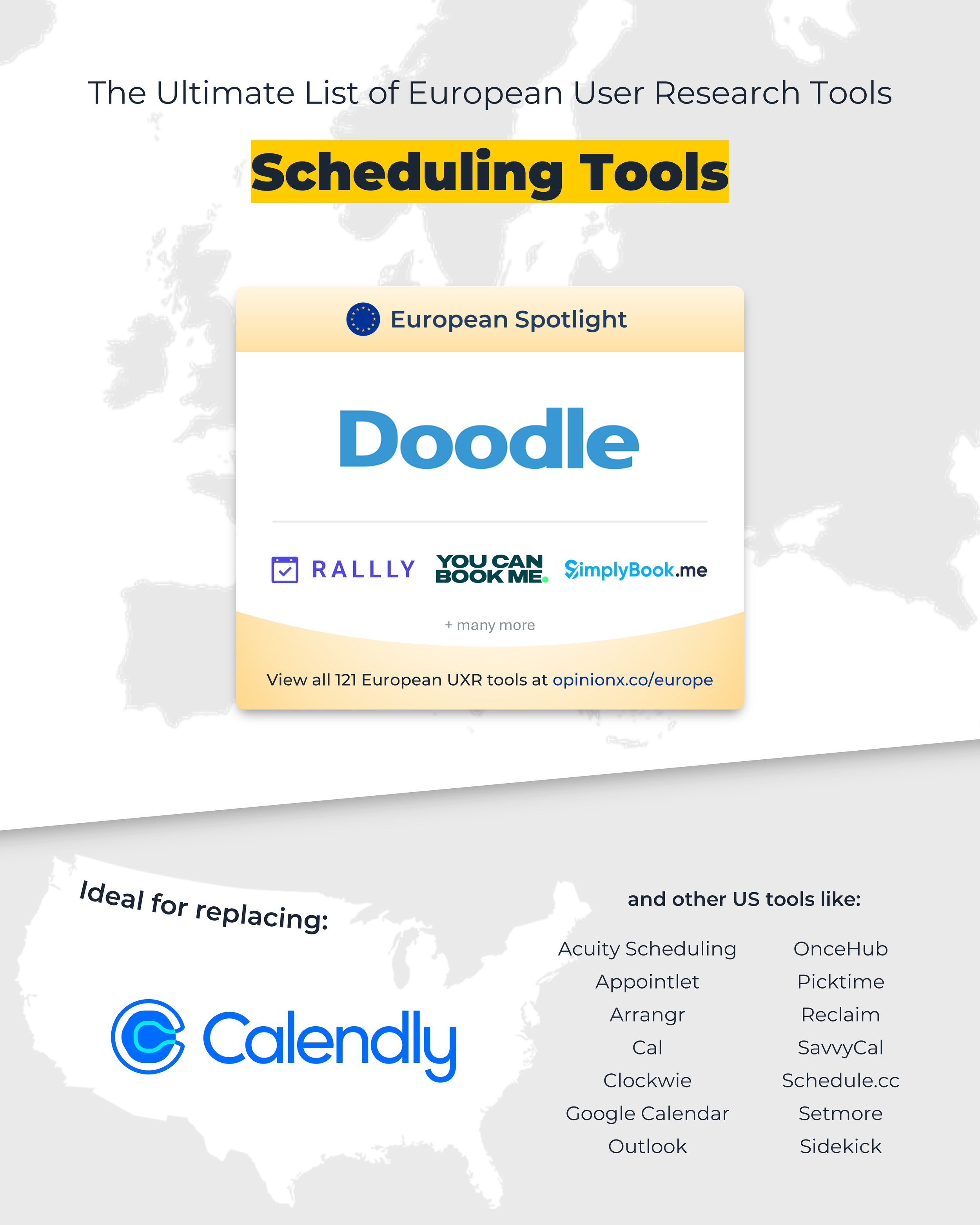 Best European Research Tools - Europe GDPR - Online Calendar Scheduling - Doodle - Calendly Alternative