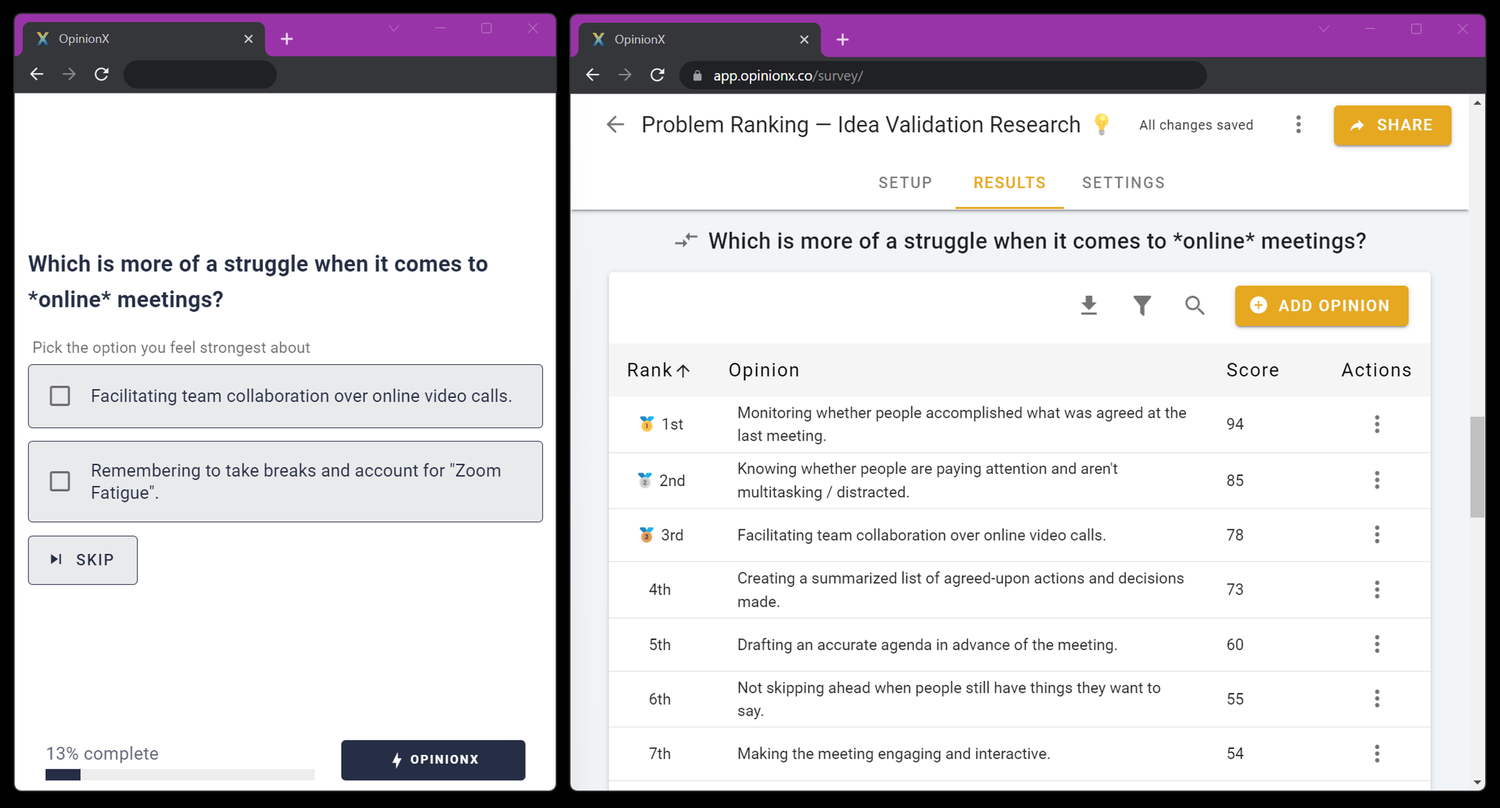 7 Best Free Online Ranking Survey Tools Comparison (2026) // OpinionX ...