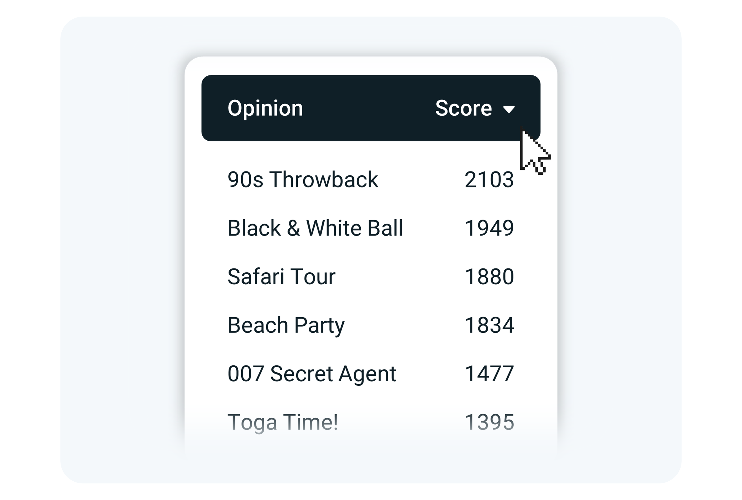 OpinionX — Free Stack Ranking Surveys
