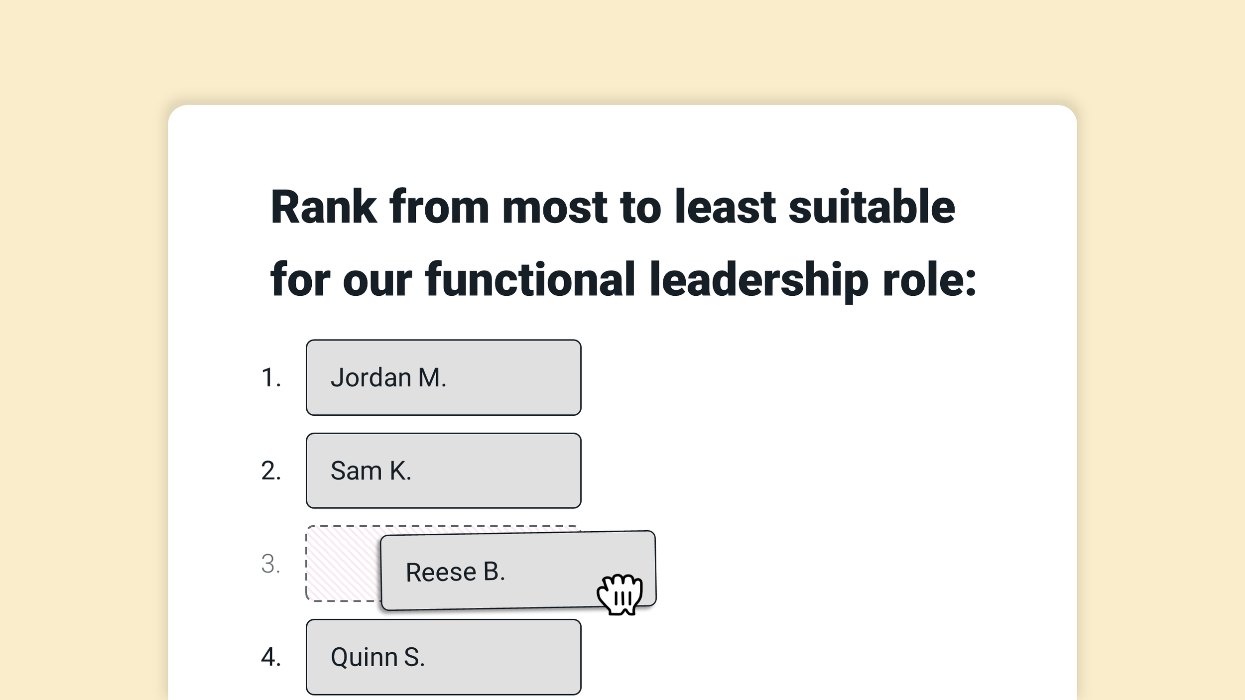 Ranking Survey Examples | List Of Ranking Questions – YFMFV