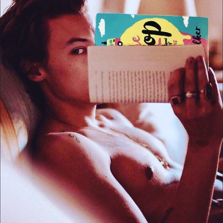 So, a very clever and creative friend just sent me this! And, yeah, I thought, wow, THE @harrystyles is reading my book #TheScoop! No, wait, THE @harrystyles is reading #TheScoop!! I mean, she works in film and tv, this friend, so I thought maybe she
