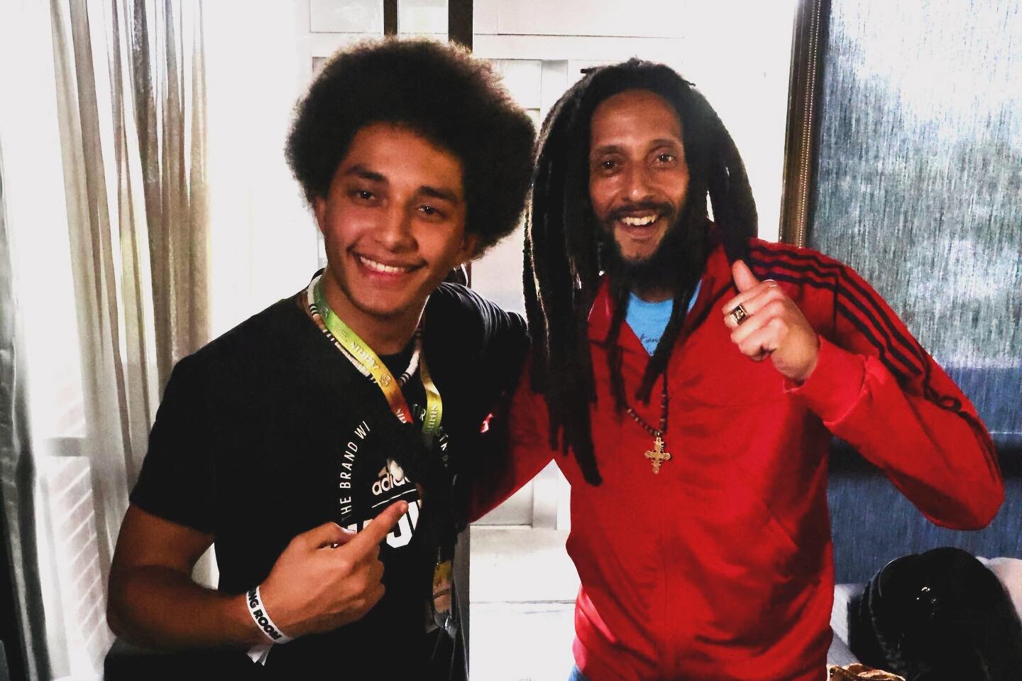 When was a 9 year old kid, I met @julianrmarley yesterday I met him again, but this time I understood the significance of his and his family&rsquo;s legacy.  On the same day, Julian won a Grammy Award.  It was a surreal experience, but I&rsquo;m grat