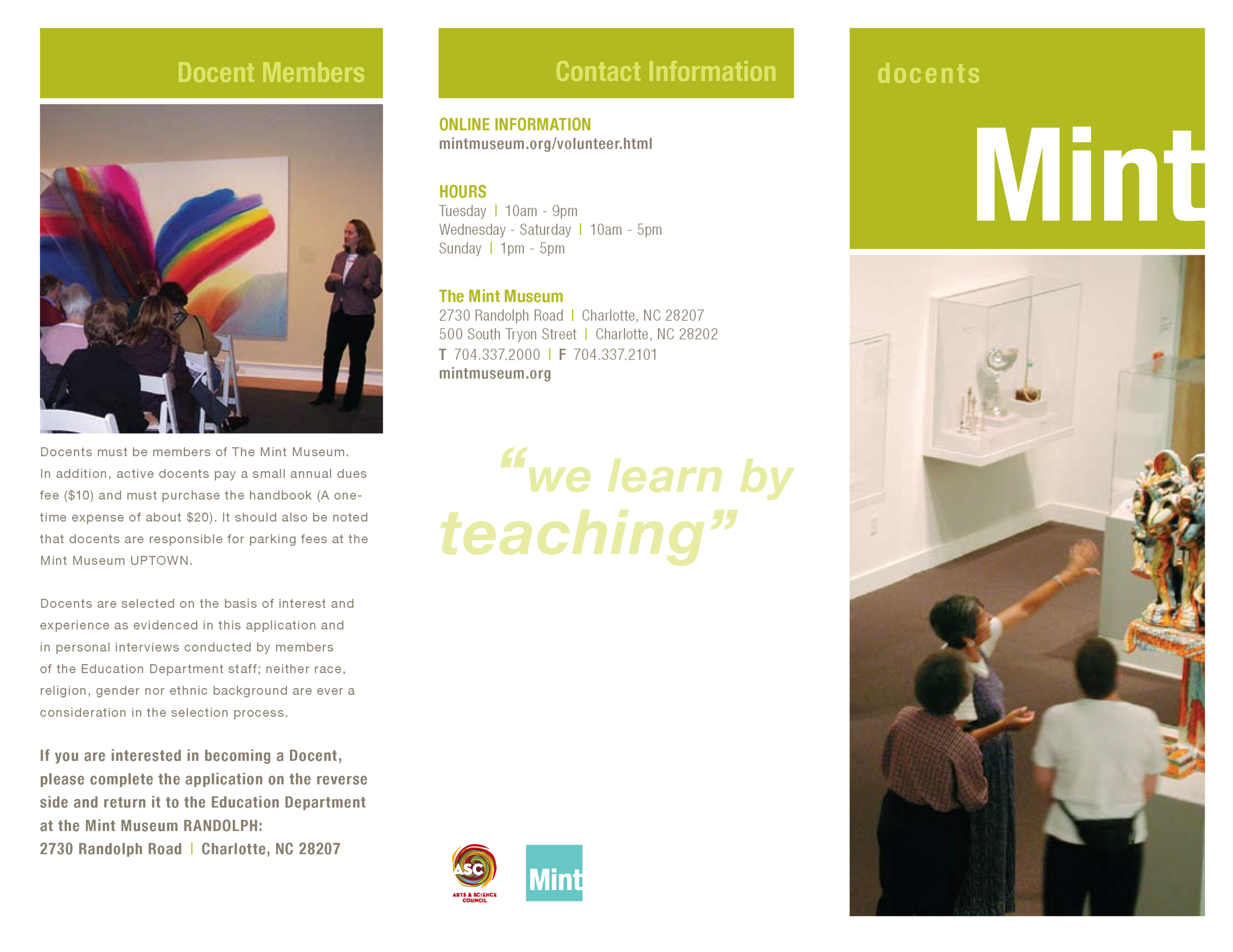 Mint Museum - Brochure