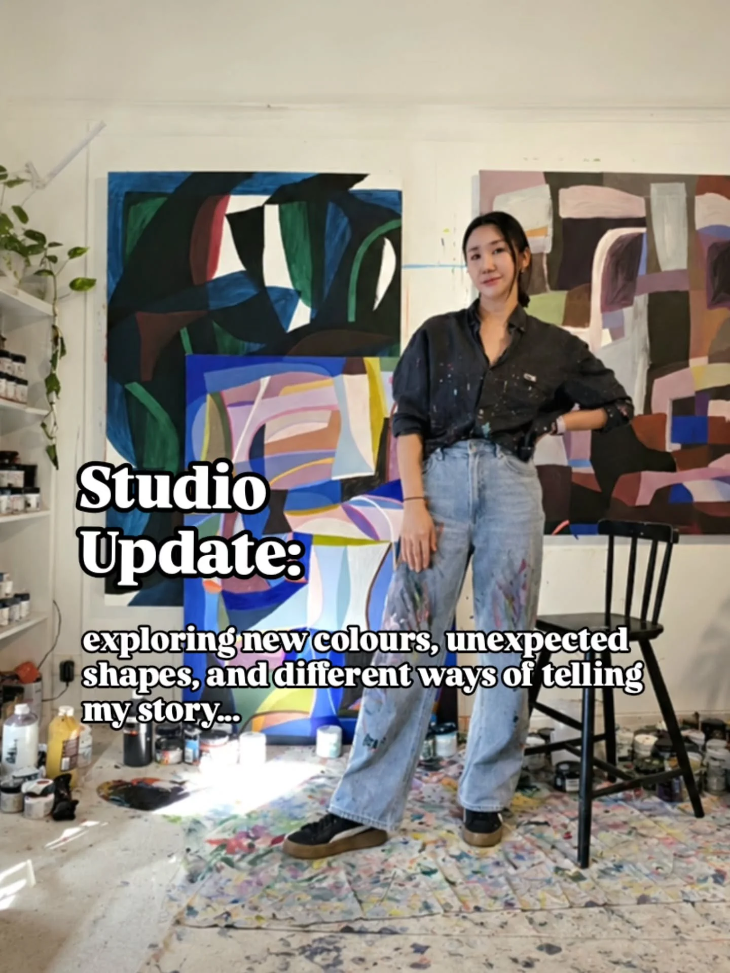 Studio update:
Quietly preparing for the upcoming AAF Melbourne while building a new body of work.

Exploring unfamiliar colours, new shapes, and pushing beyond what feels comfortable. Reminding myself to stay playful, curious, and open to surprises.