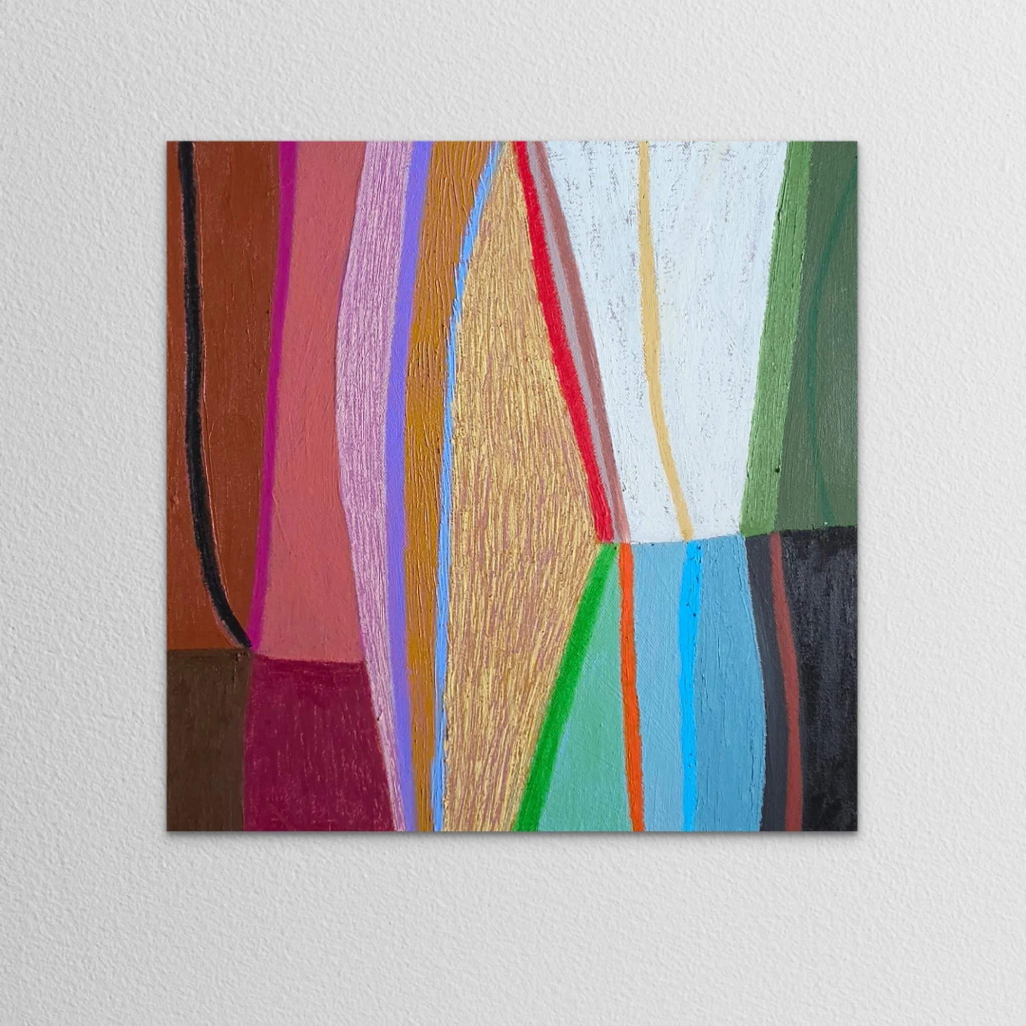 Sunday Stockyard, Mixed media on canvas, 40 x 50 cm