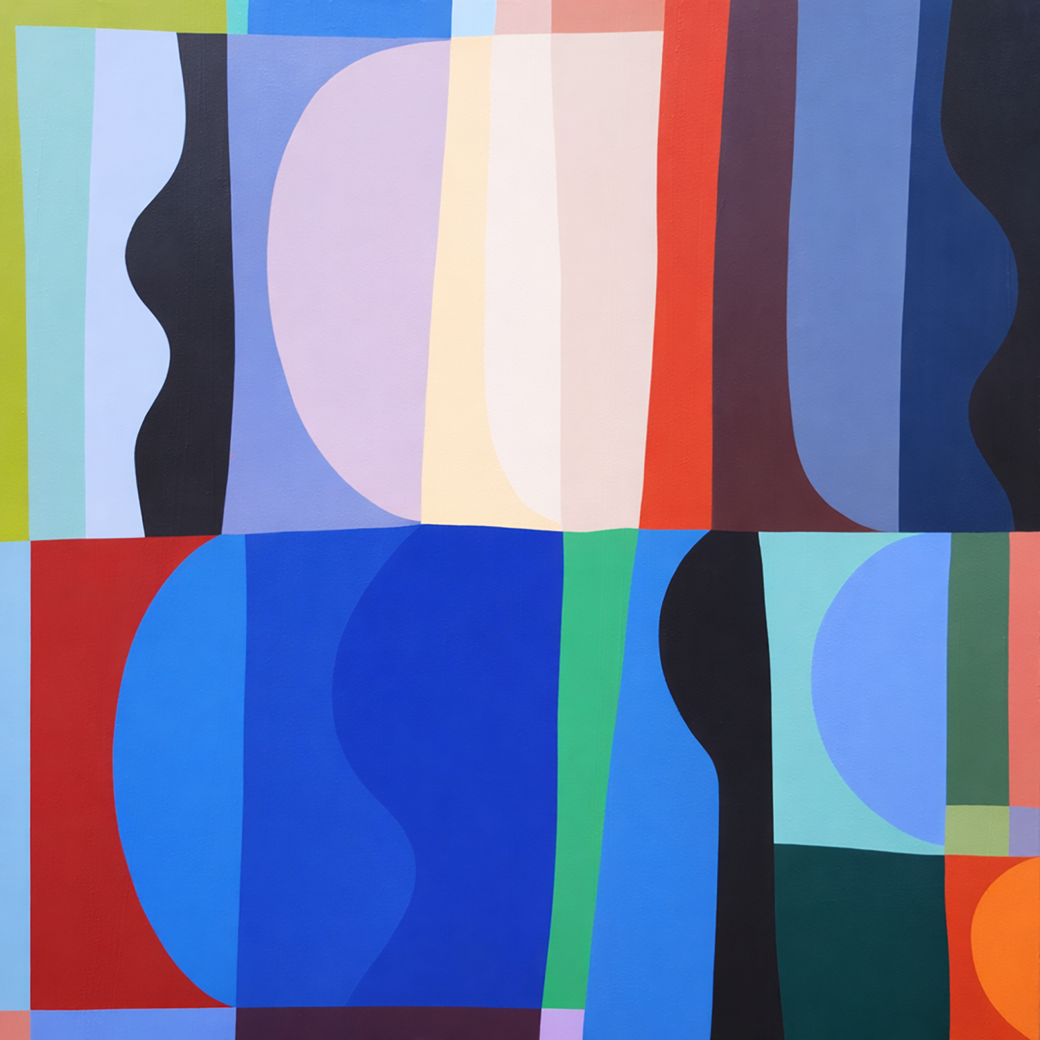 The end of Summer_Polymer on canvas_100x100cm_2026.png