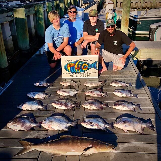 PHC delivered!! We took some of my personal best friends out today for some red 🔥🔥 Spade fish action, then we topped the box off with a nice Cobia for the grill. Dan caught his biggest Cobia to date (pb), Todd crushed it and Tommy and Dan got to fi
