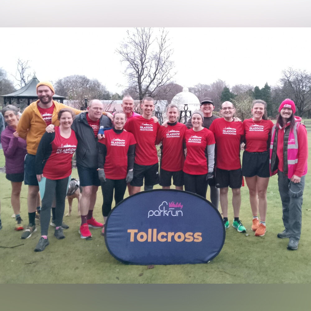 @tollcrossparkrun 🏁 20/Jan/24

Great GFR representation at last weekend's Tollcross parkrun, well done everyone! 👏

If you run with us and want to look the part (like these folks) buy some GFR club kit from our website. We have t-shirts, vests, hoo
