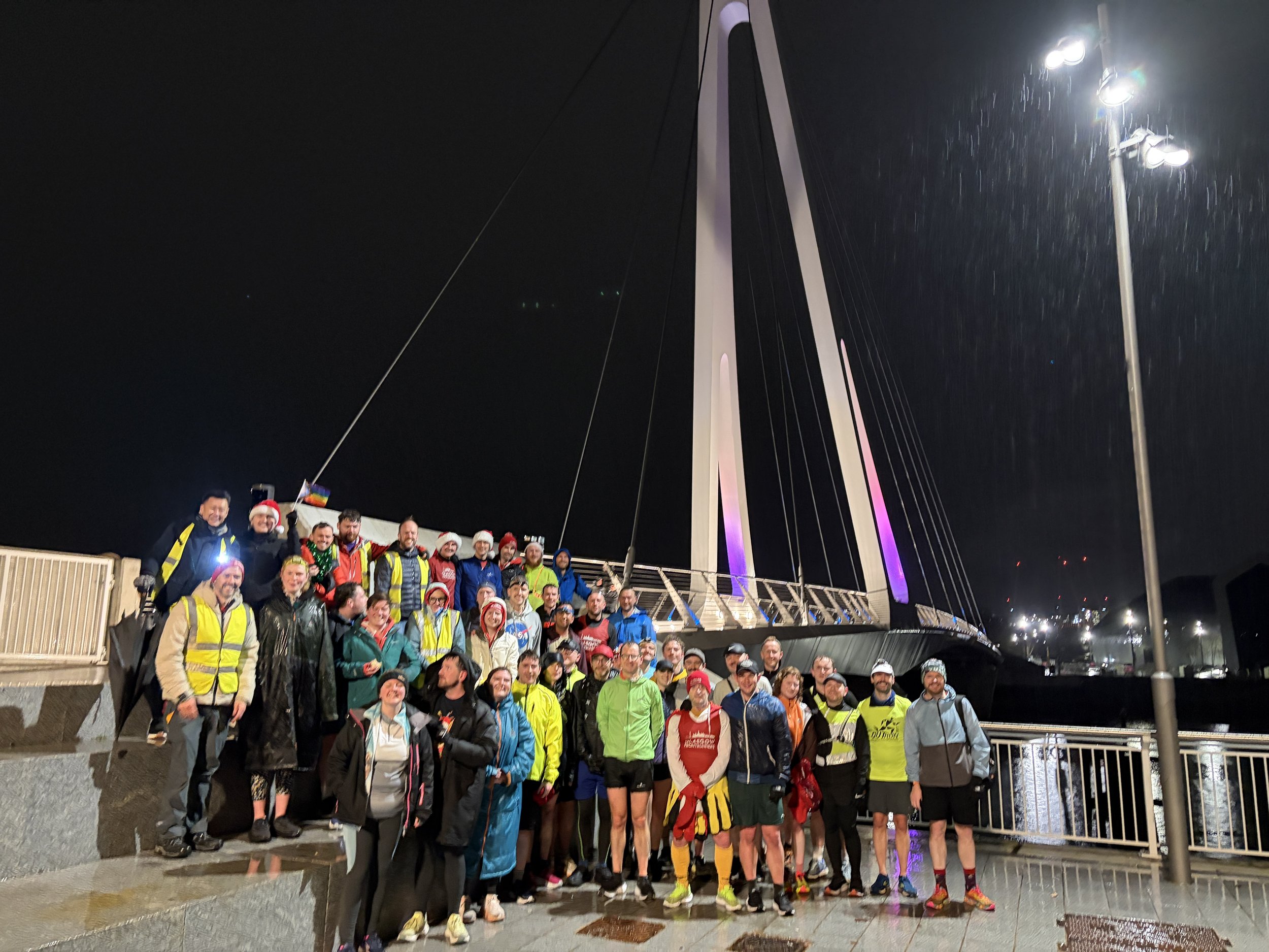 GFR Members at the Govan-Partick Bridge for The Christmas Equaliser