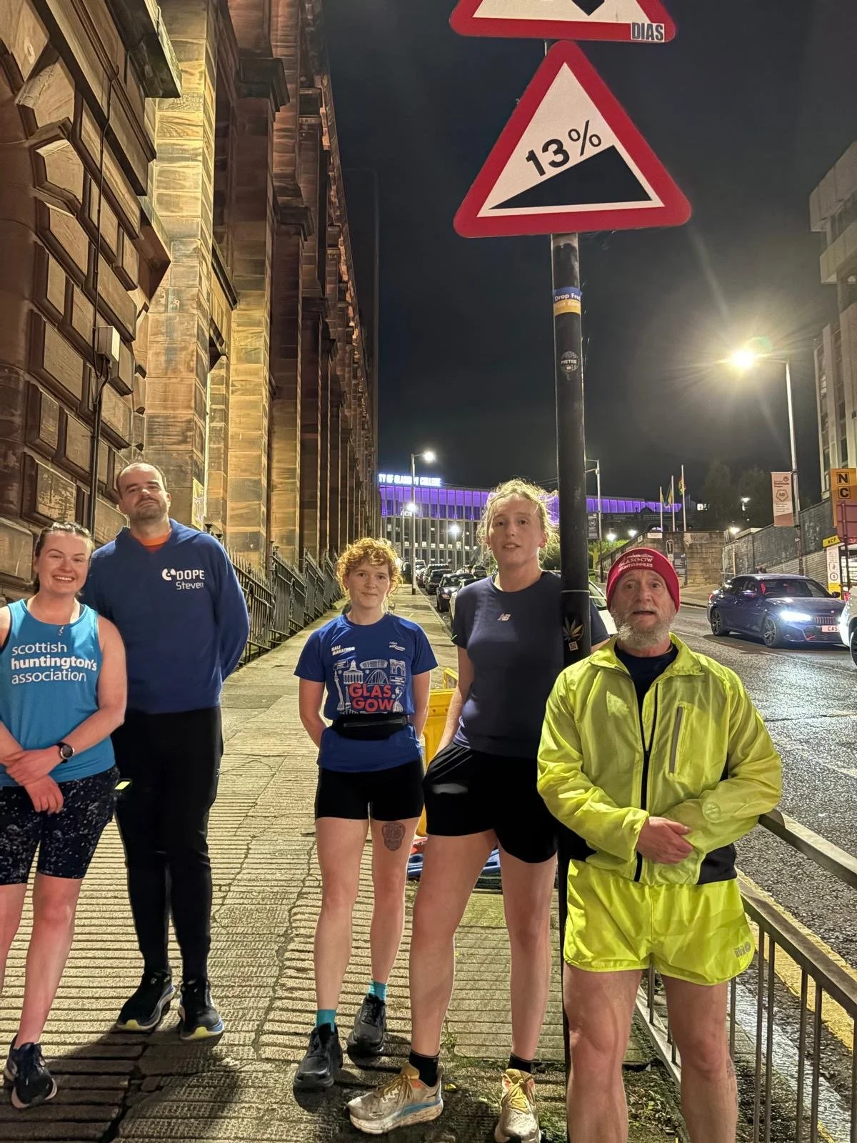 An Image of GFR members at a hills based coaching session