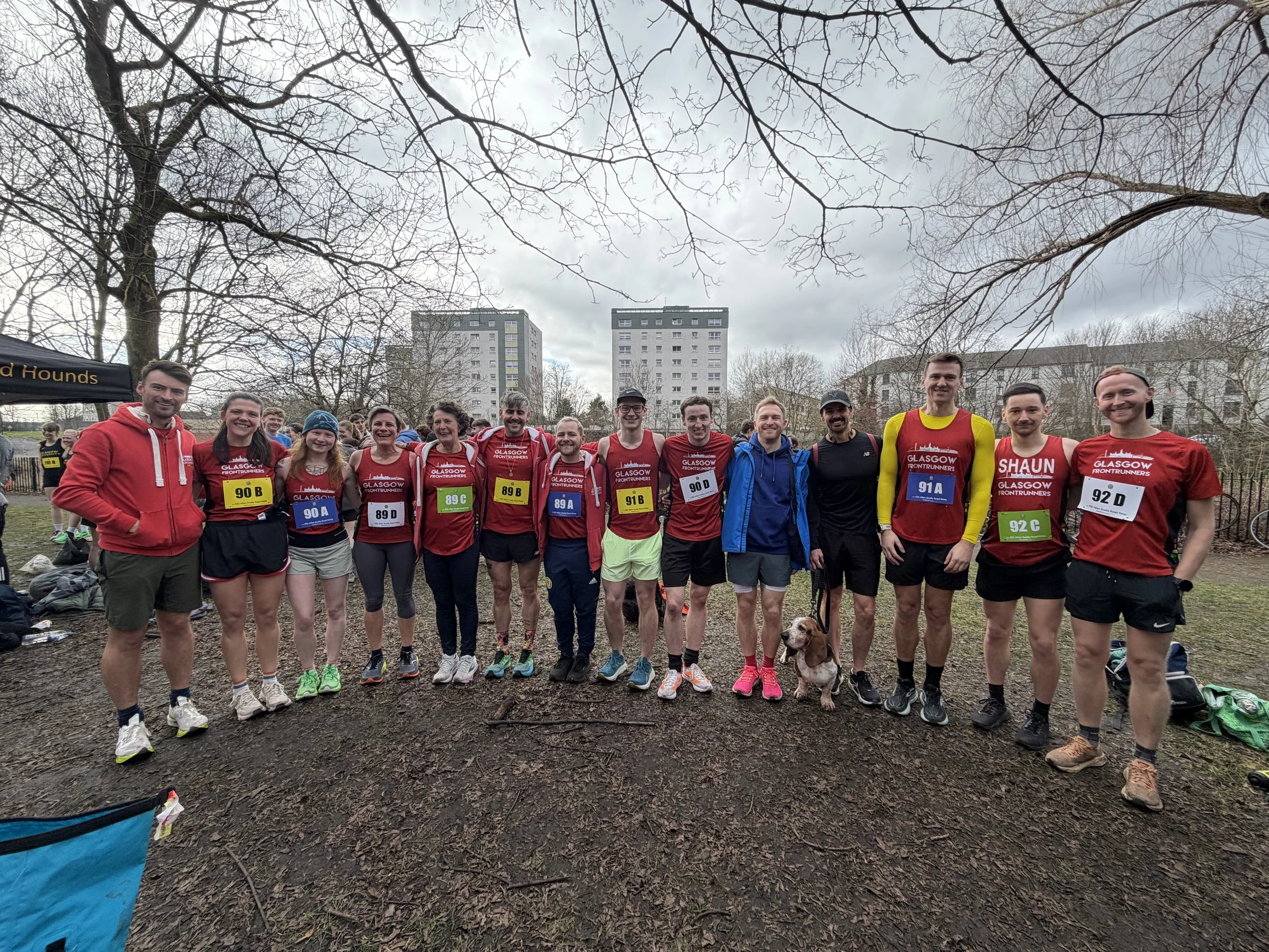 An Image of GFR Members at the Allan Scally Relay