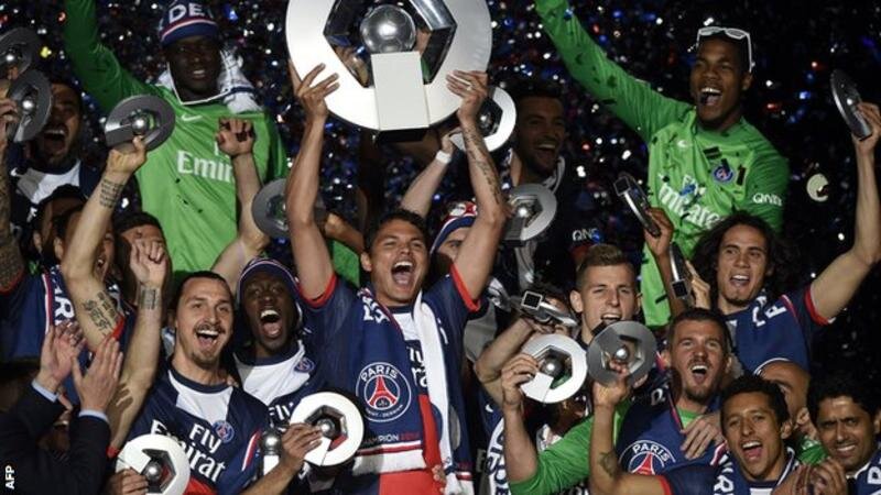 PSG celebrate winning Ligue 1 in 2014 | Photo Credit