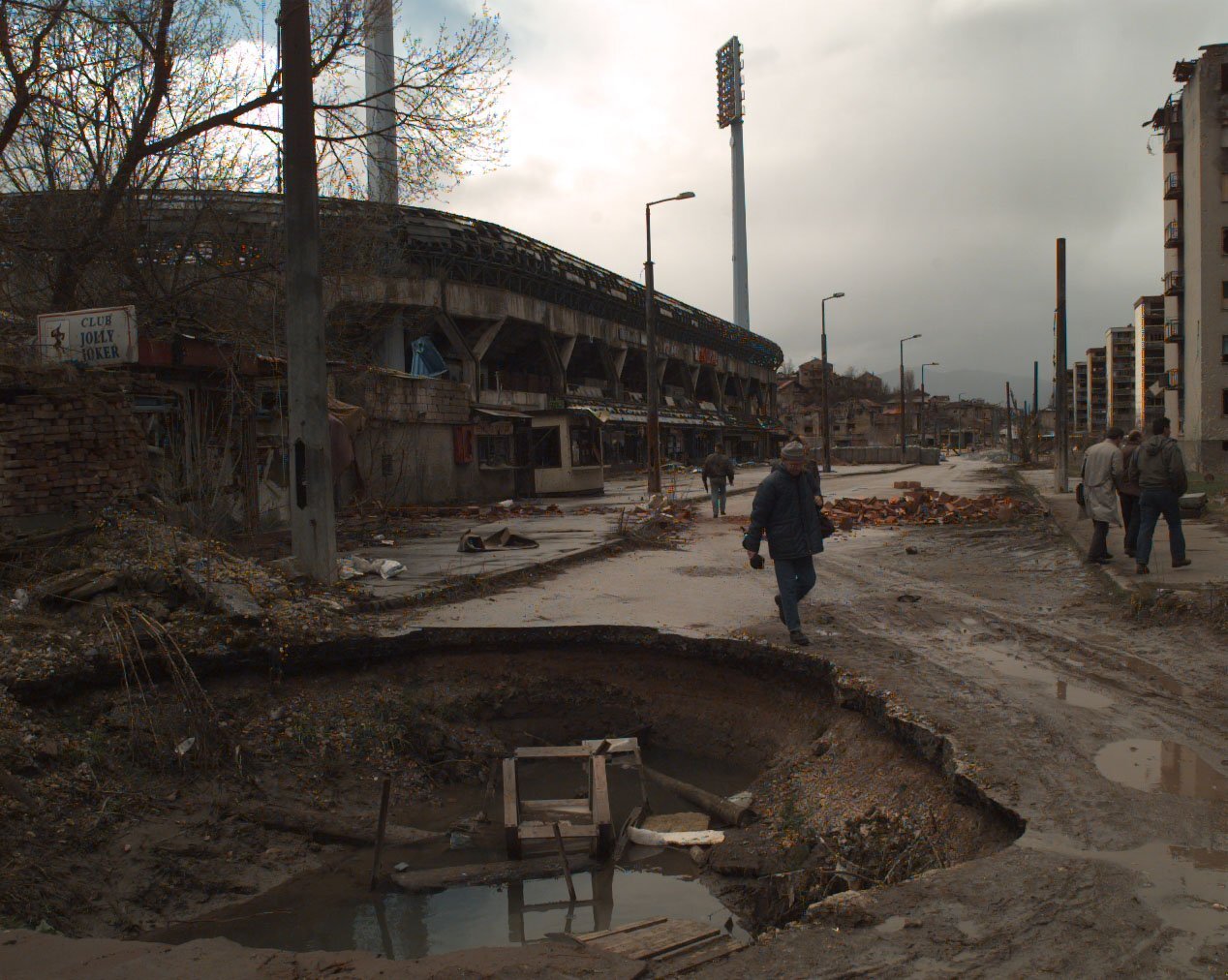 The Grbavica Stadium &amp; the surrounding area following the Siege of Sarajevo |    Photo Credit
