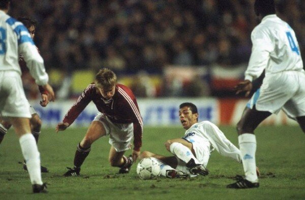 Sparta Prague defeat eventual winners, Olympique Marseille, during the group stages of the 1991-1992 season | Photo credit