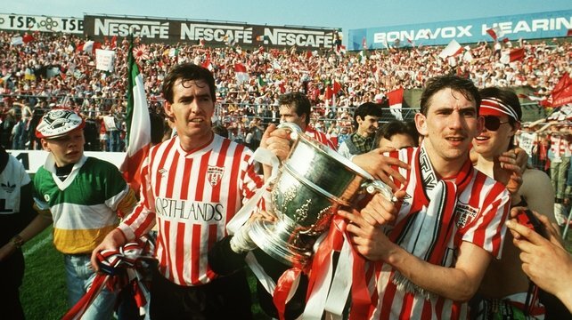 In 1989 Derry City recorded a famous treble, winning both cups & the league, just four years into life as a League of Ireland club | Photo Credit