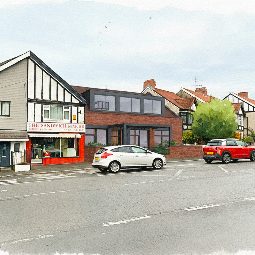 Winterstoke Road, Bristol. Planning approved to convert existing offices and retail unit into 4 flats
