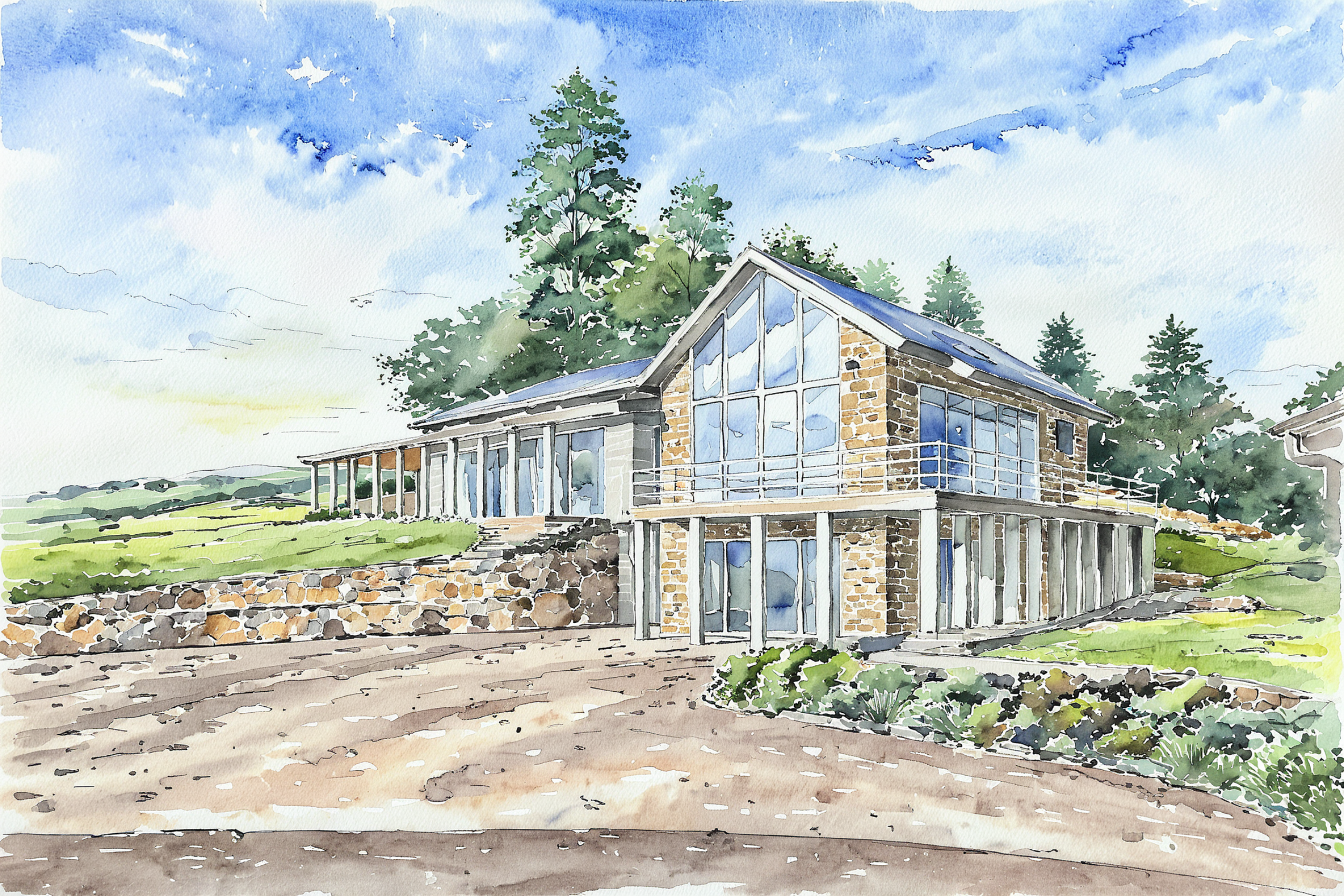 Commissioned to design a new home in Cheddar, Somerset
