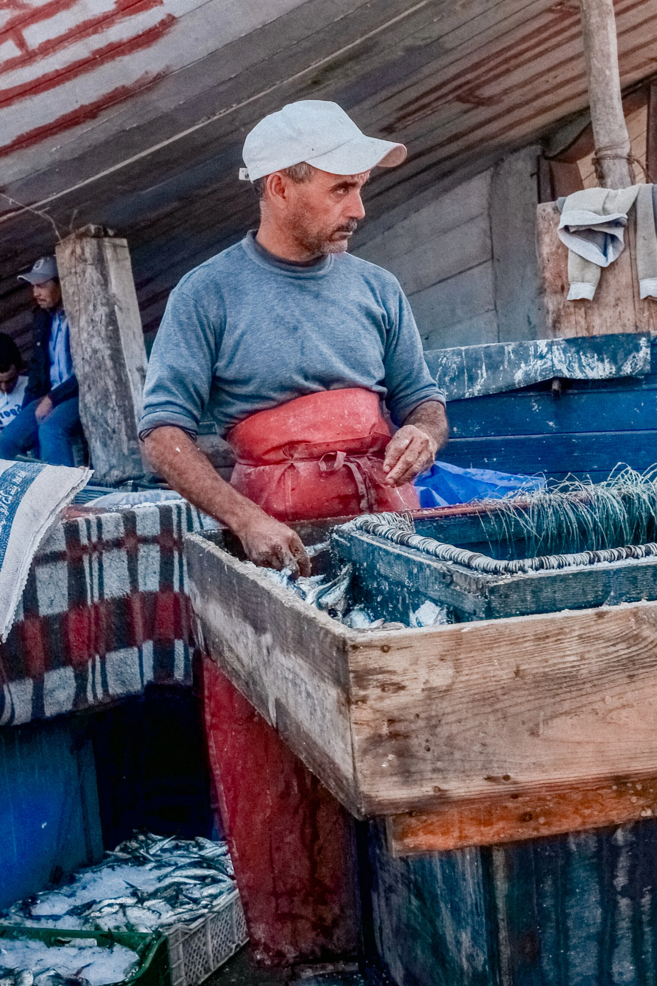 Fishing line, Essaouira Harbour
