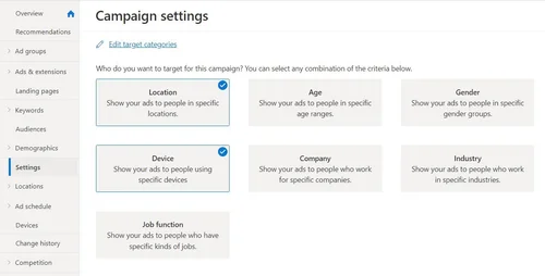 Microsoft Advertising Linkedin Targeting – BZLN