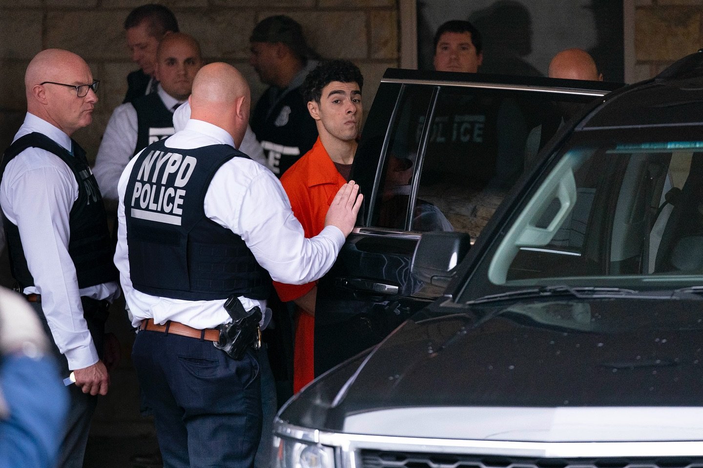 Photos of Luigi Mangione extradition to New York from the Blair County Court House in Hollidaysburg, Pennsylvania, on Thursday, Dec. 19, 2024. Mangione is charged with the murder of UnitedHealthcare CEO Brian Thompson, which occurred on December 4, 2